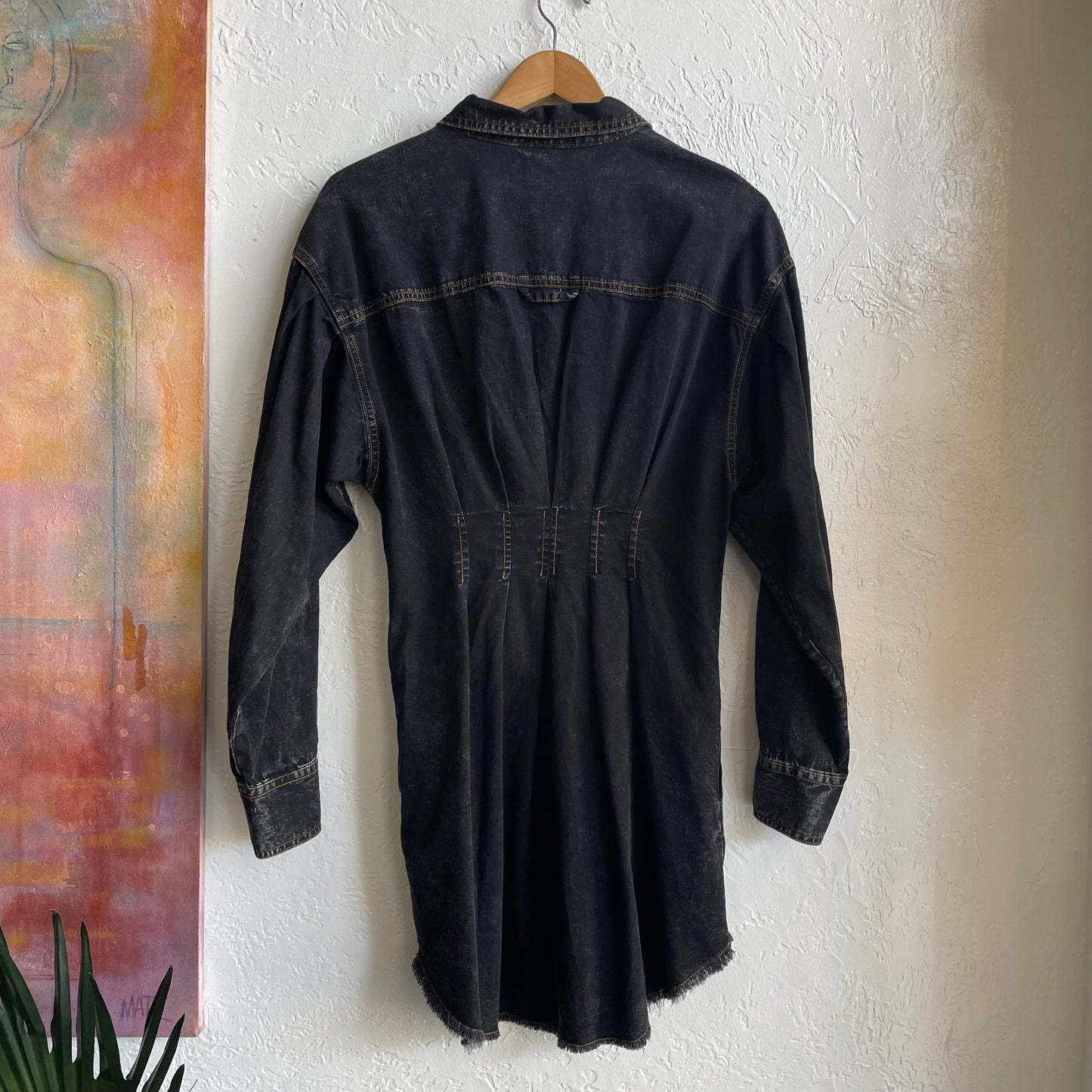 Free People Alpha Denim Mini Dress | Medium