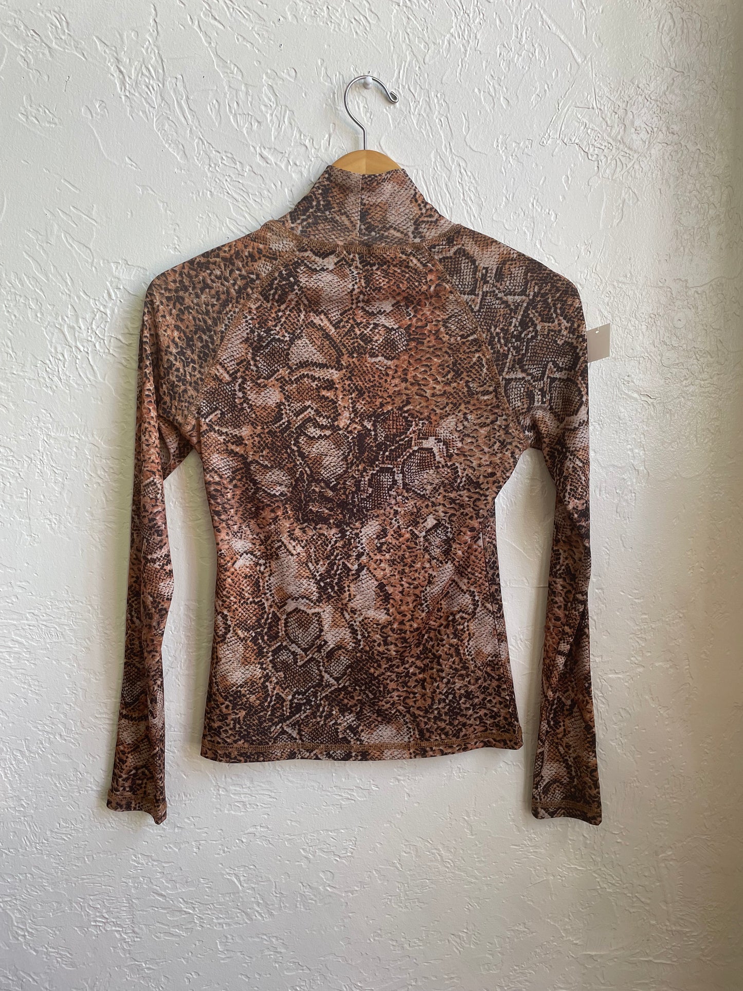 Snake Print Long Sleeve Shirt | Medium