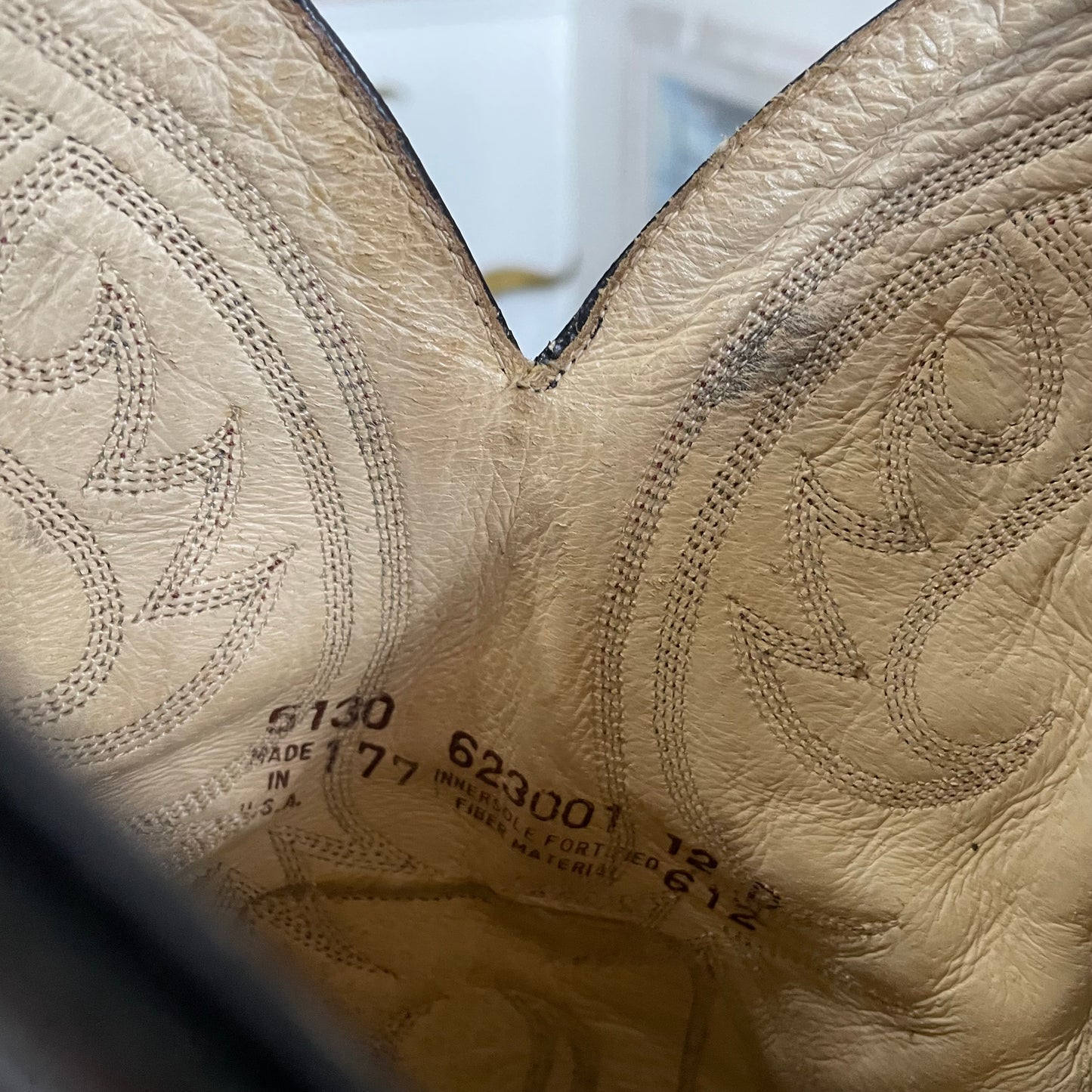 Python and Leather Vintage Cowboy Boots | Size 12
