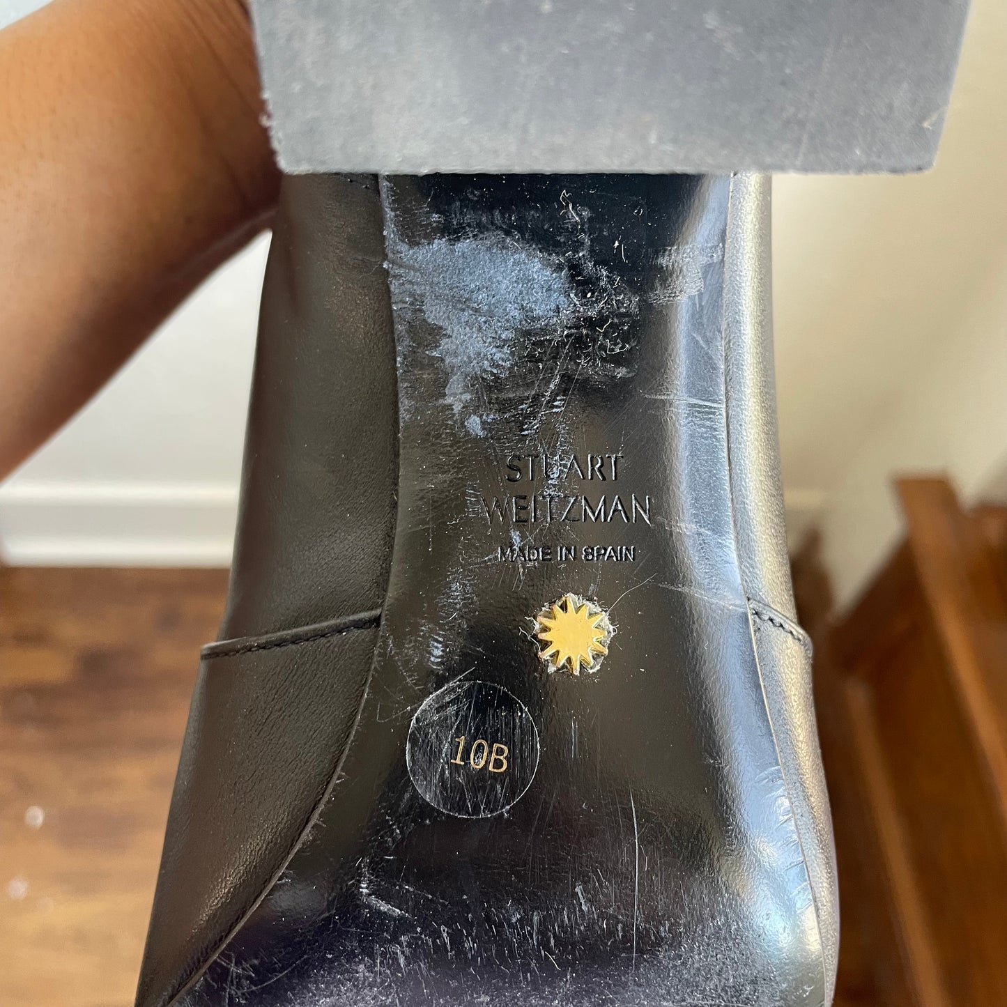 Stuart Weitzman Flareblock 60 Zip Bootie | Size 10