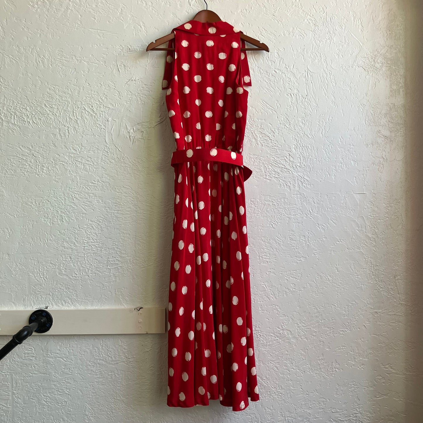 Red Design Maxi Dress | Medium