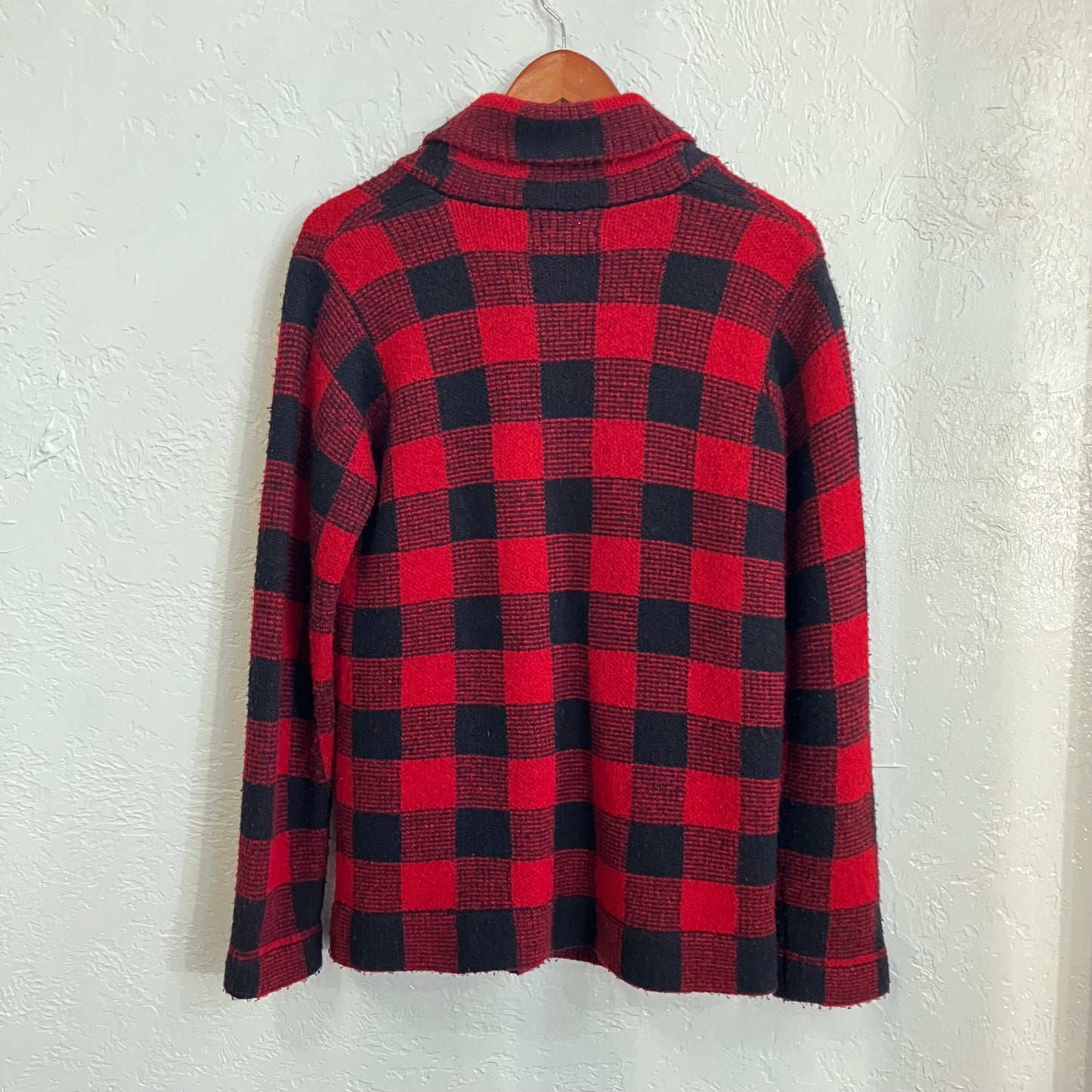 Denim & Supply Ralph Lauren Plaid Red Sweater | Medium