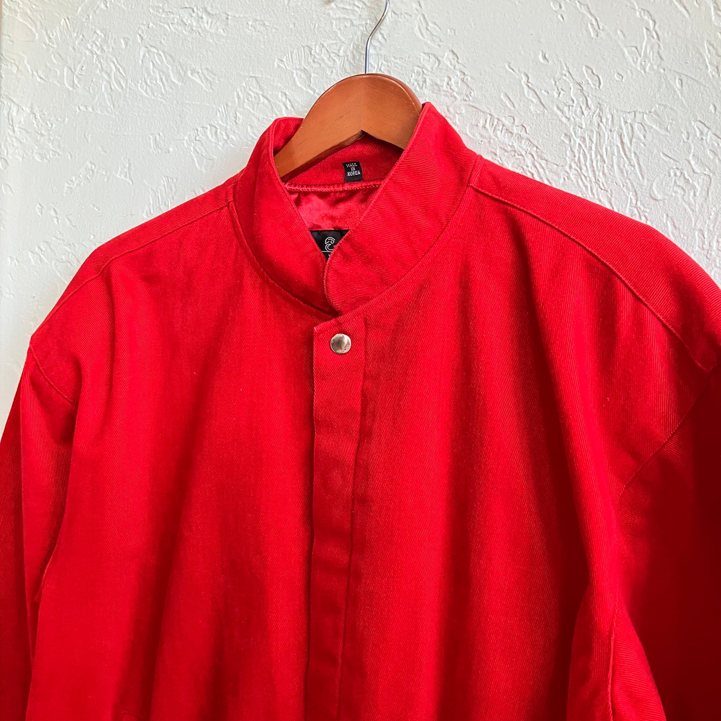 Vintage Red Bomber Varsity Jacket Medium