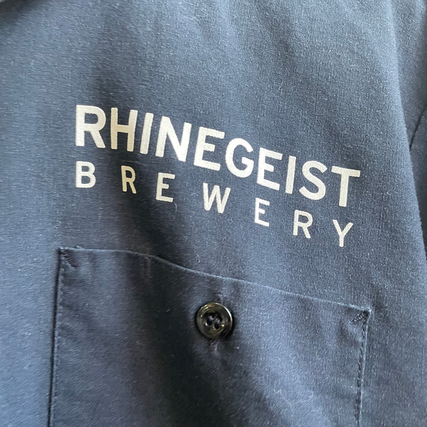 Rhinegeist Brewery Button Down Work Shirt |Large