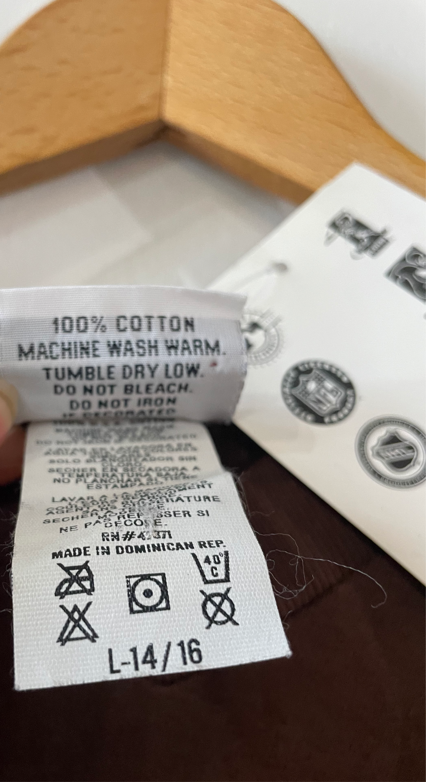 1999 NWT Browns Tim Cough Tee • Large