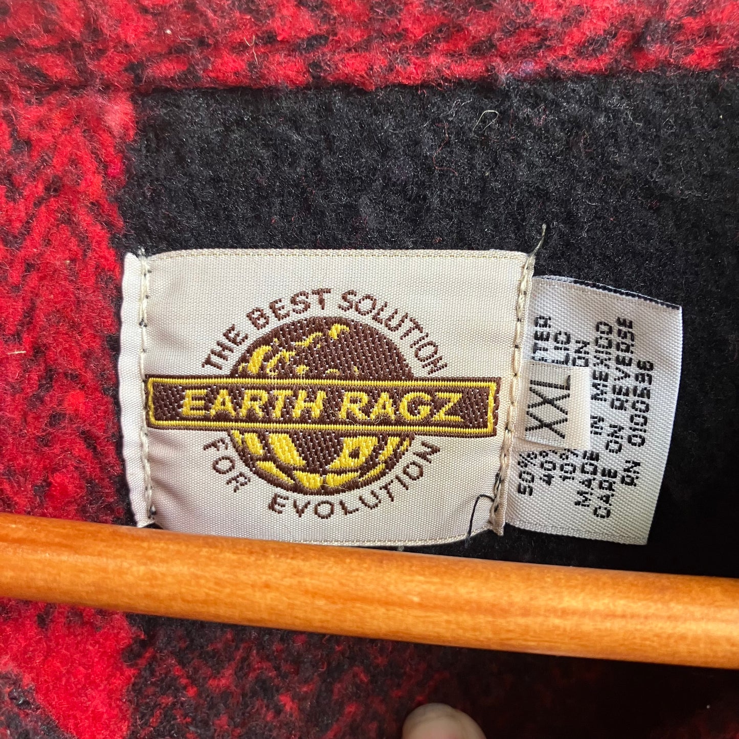 Earth Ragz Buffalo Plaid Checkered Shirt Jacket Size XXL
