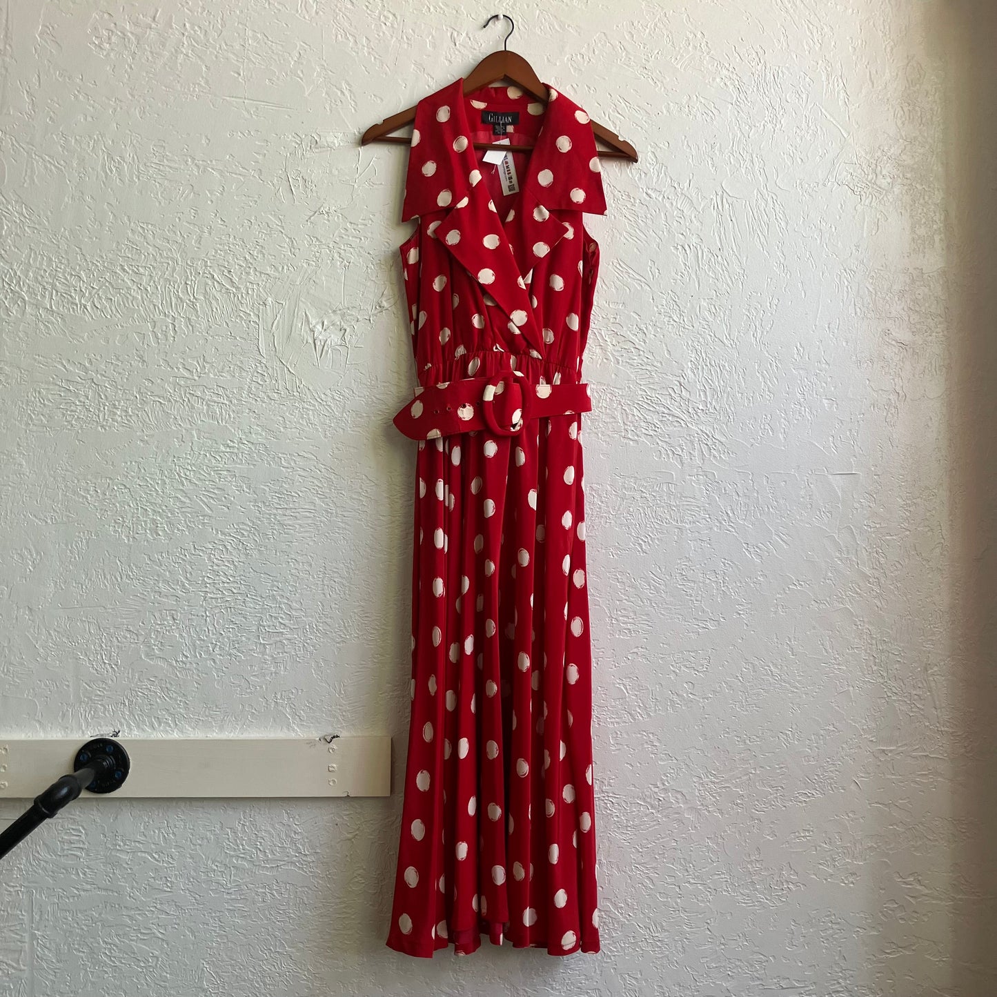 Red Design Maxi Dress | Medium