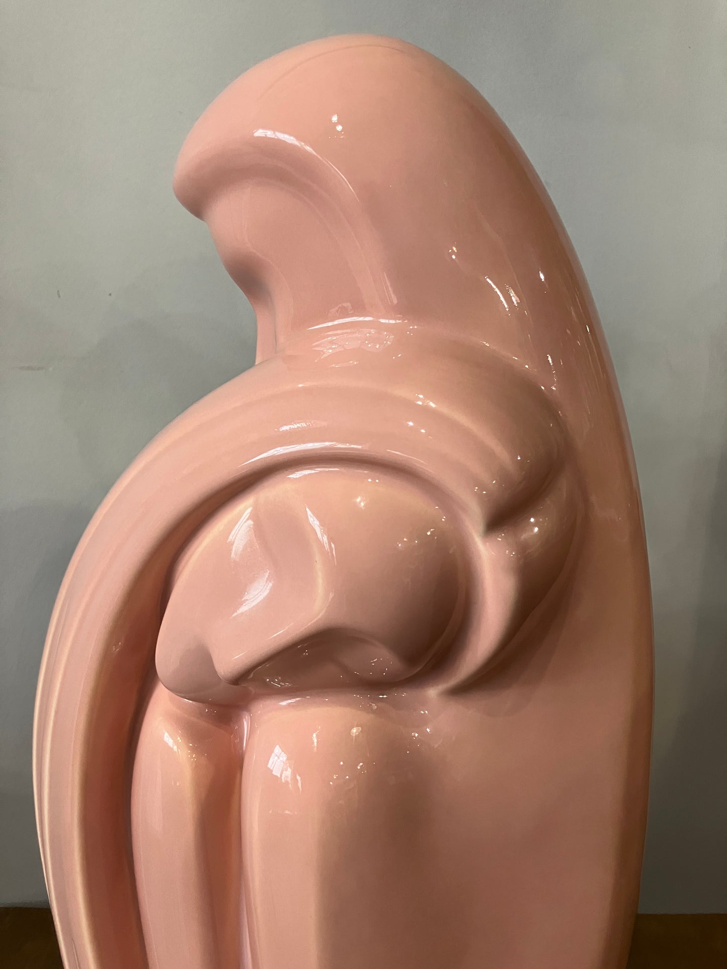 Haeger Pottery Lovers Embrace 6051 Statue Art Deco Large 18” Pink Vintage