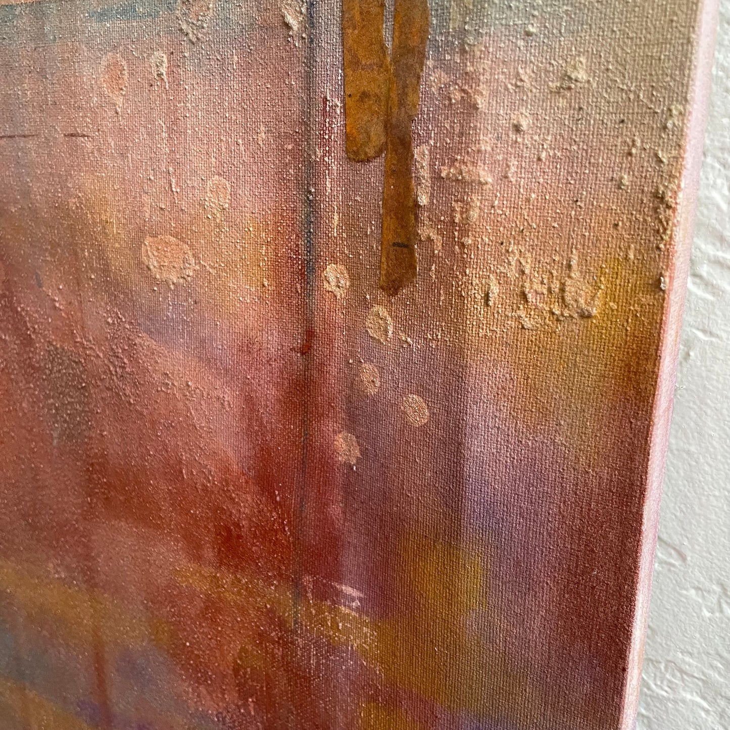 Mult-Media Canvas Painting Vintage MATZ | 52" x 46"