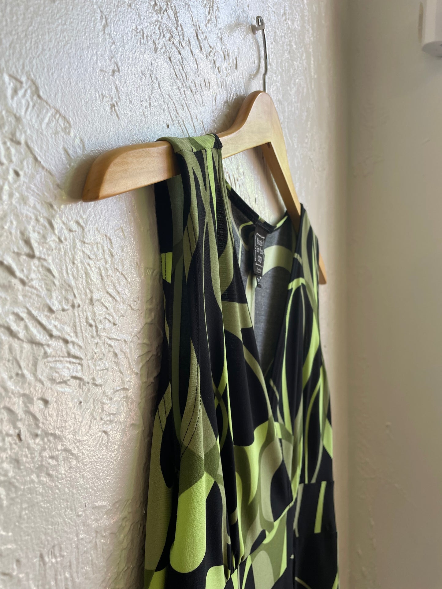 Y2K Green/Black Top Medium