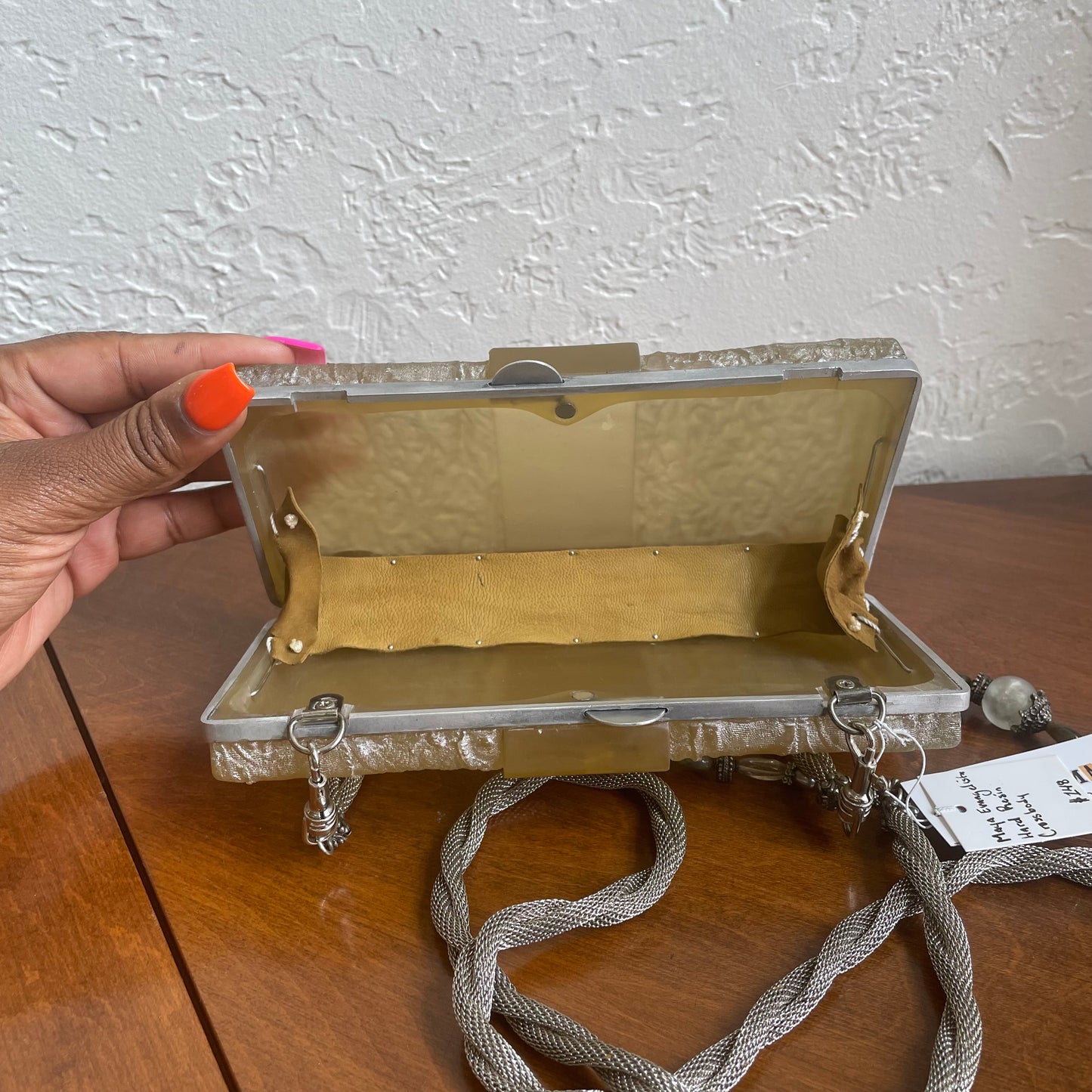 Maya Evangelista Hard Resin CrossBody Bag