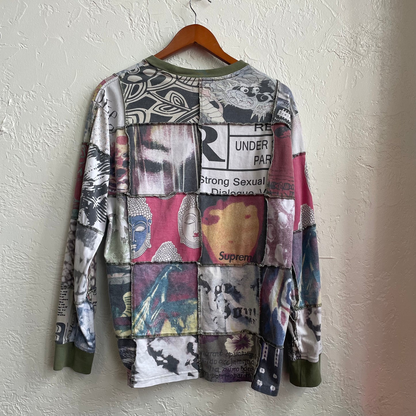 Supreme Mosaic Patchwork Longsleeve | Medium