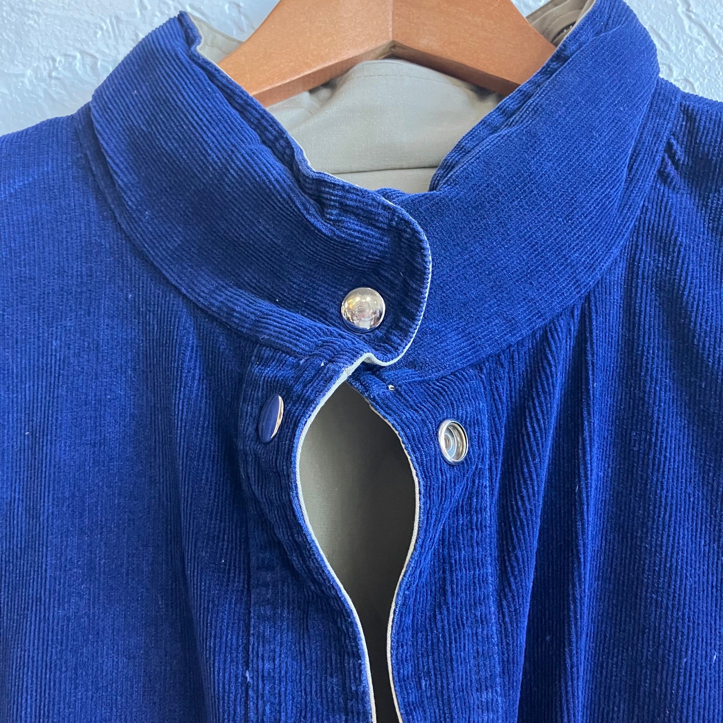 Blue Corduroy Reversible Jacket Large