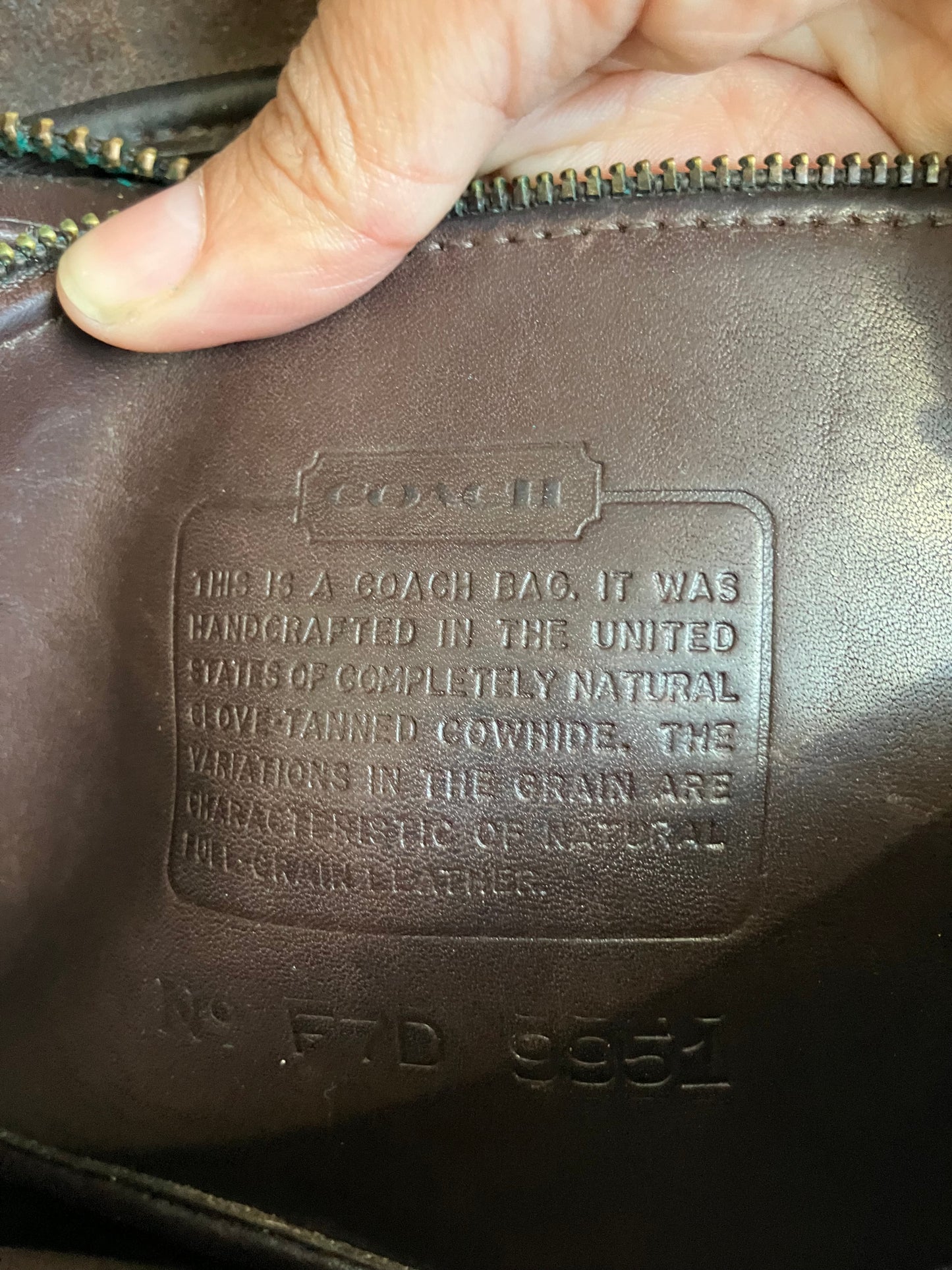 Vintage Coach Brown Leather Patricia Legacy Flap Shoulder Bag