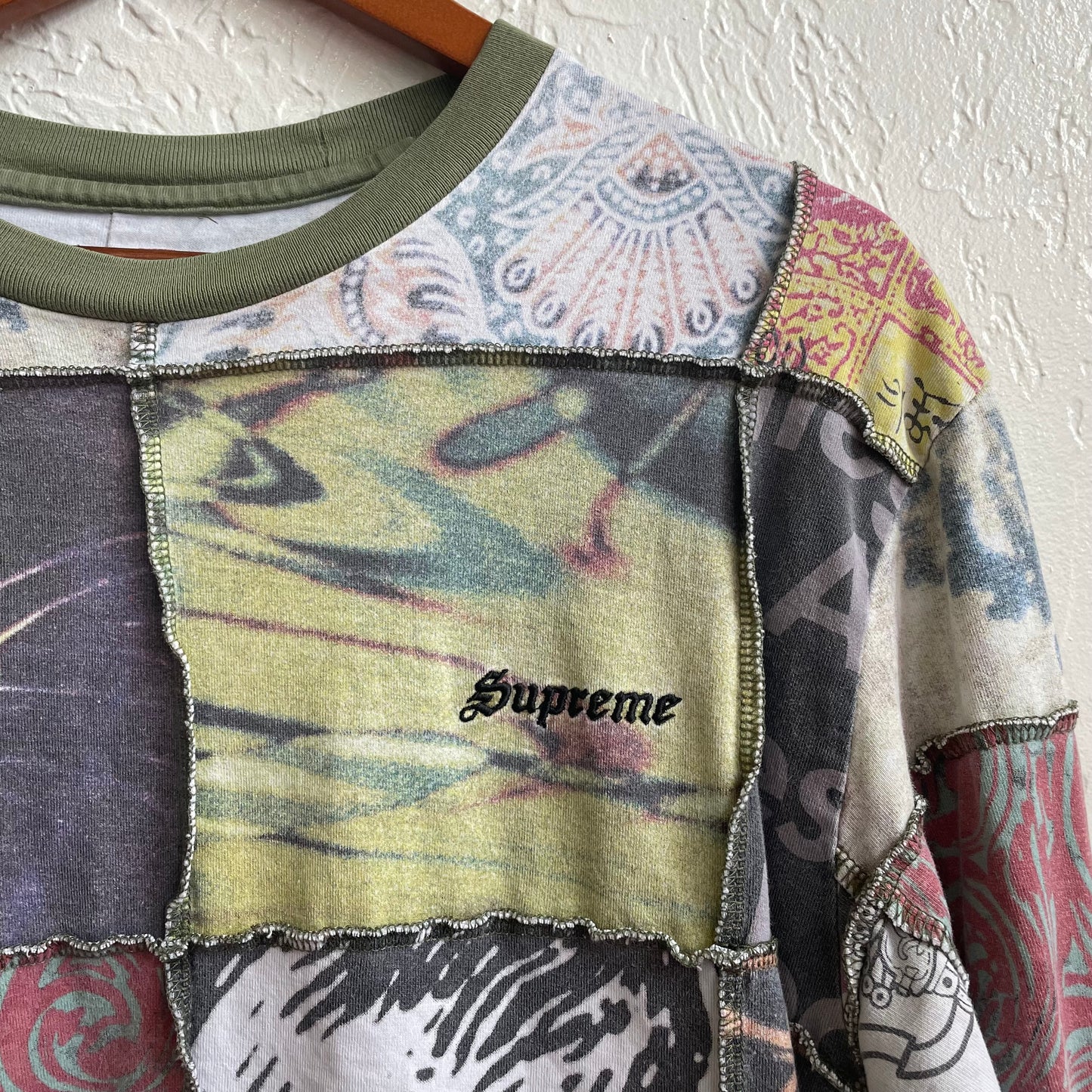 Supreme Mosaic Patchwork Longsleeve | Medium