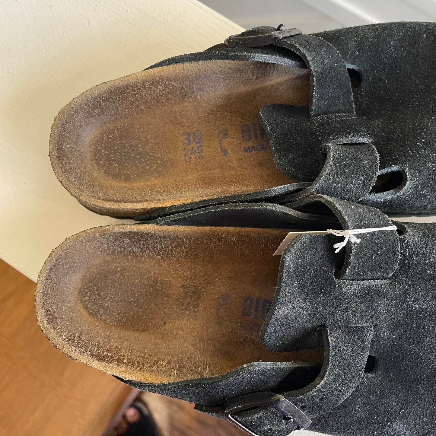 Birkenstock Suede Boston Soft Footbed | Size 7.5