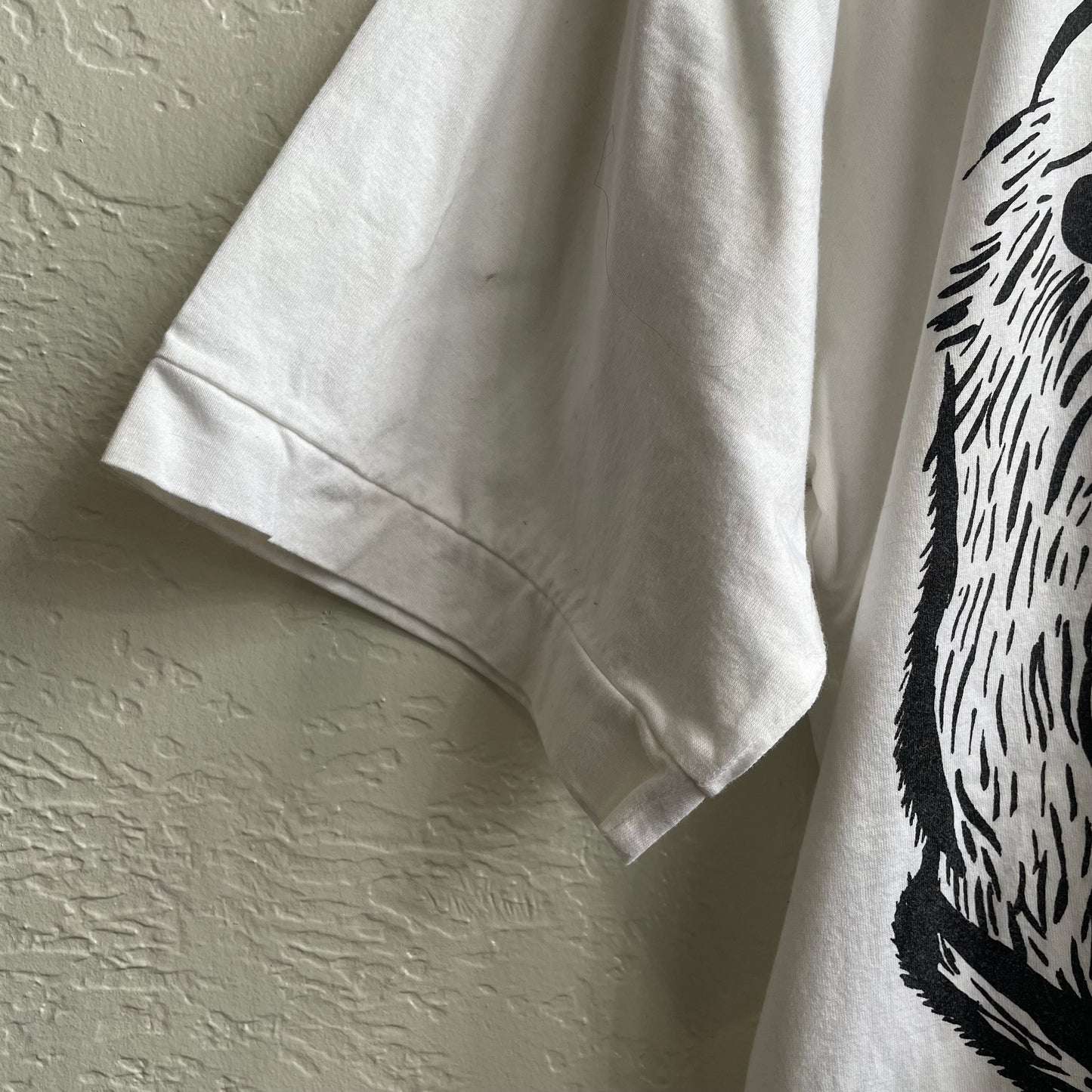 Otter Alaska All Over Print Oversized White Tee | Large
