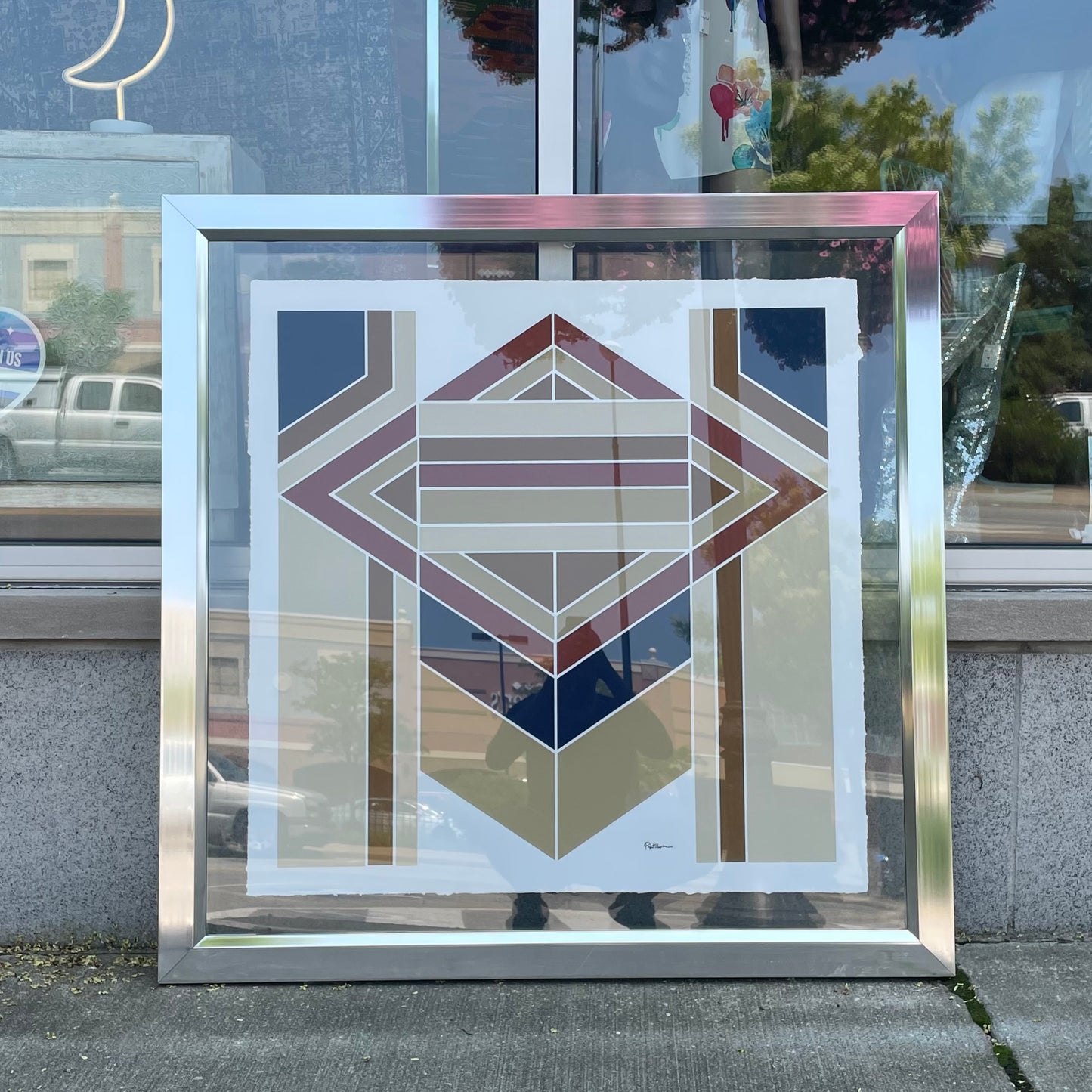 Optical Art Serigraph for Greg Copeland 1978
