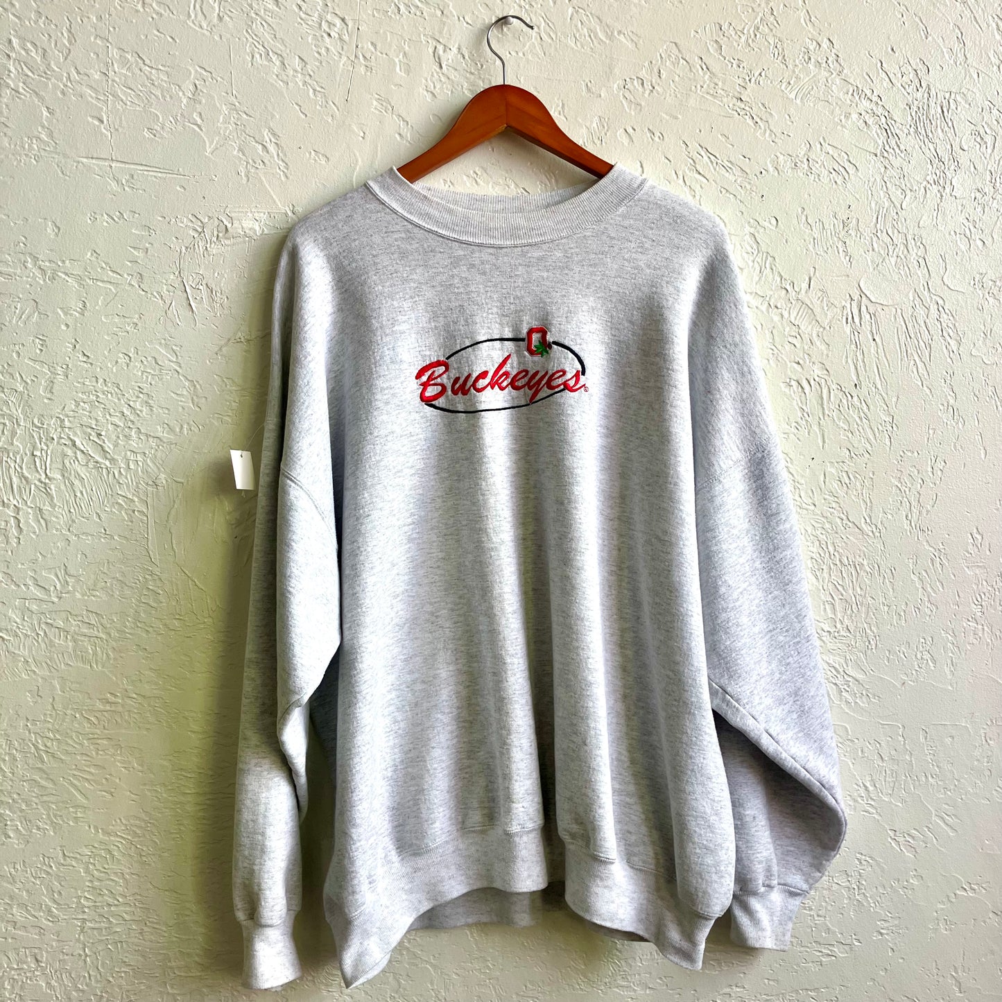 Grey Ohio Buckeyes Crewneck Sweatshirt | XL