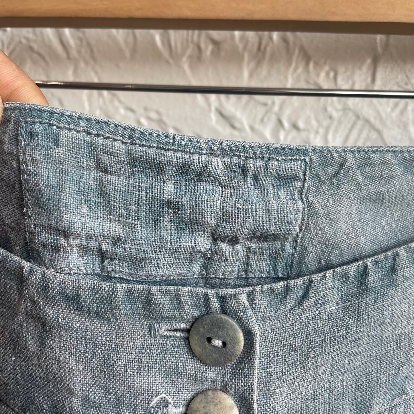 Grizas 100% Linen Wide Leg Pants | Large