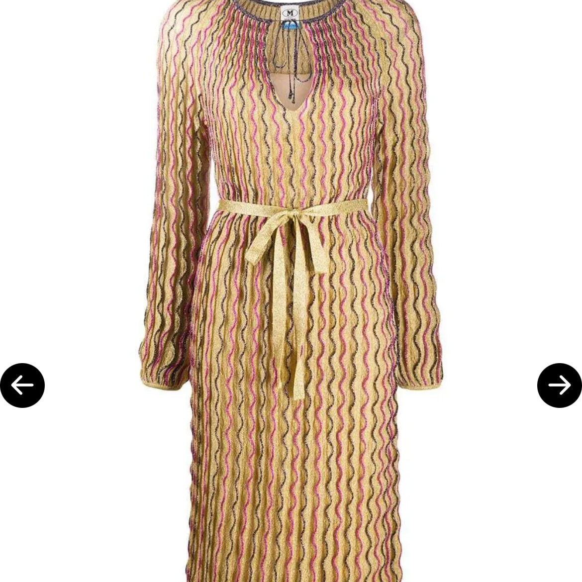 Missoni Wave-Print Knitted Maxi Dress |