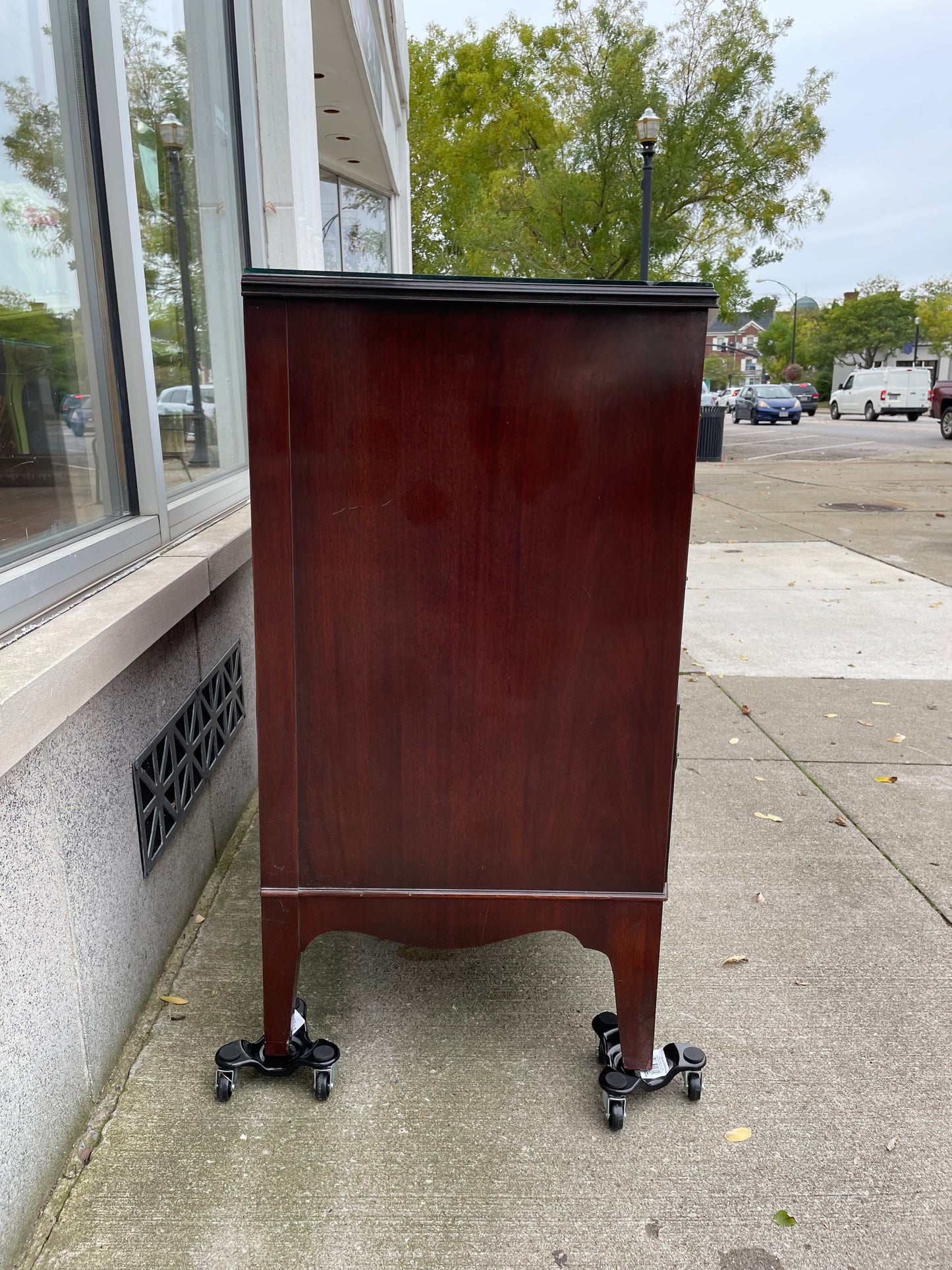 Mahogany 3 Drawer Buffet 1960s by Johnson of Grand Rapids