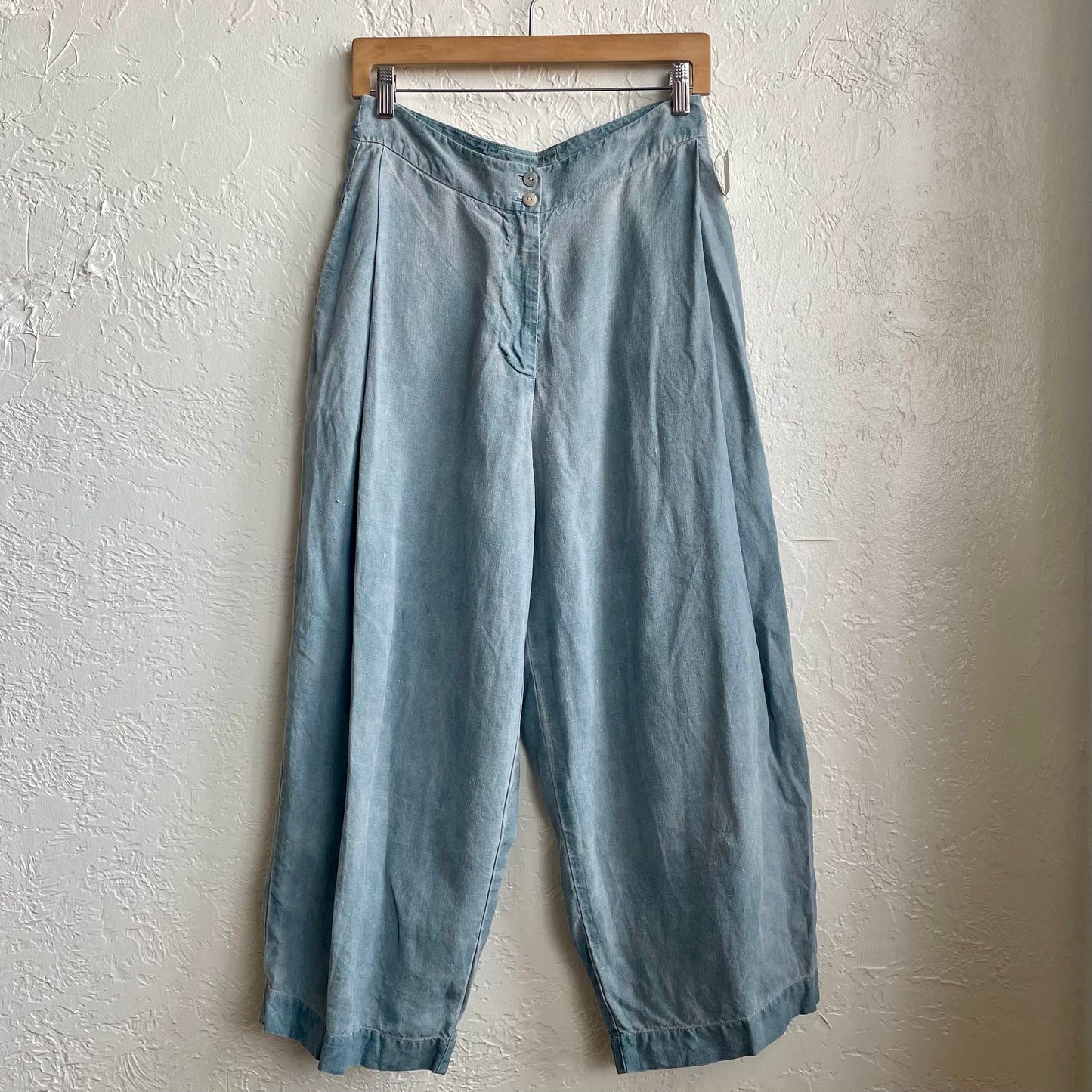 Grizas 100% Linen Wide Leg Pants | Large