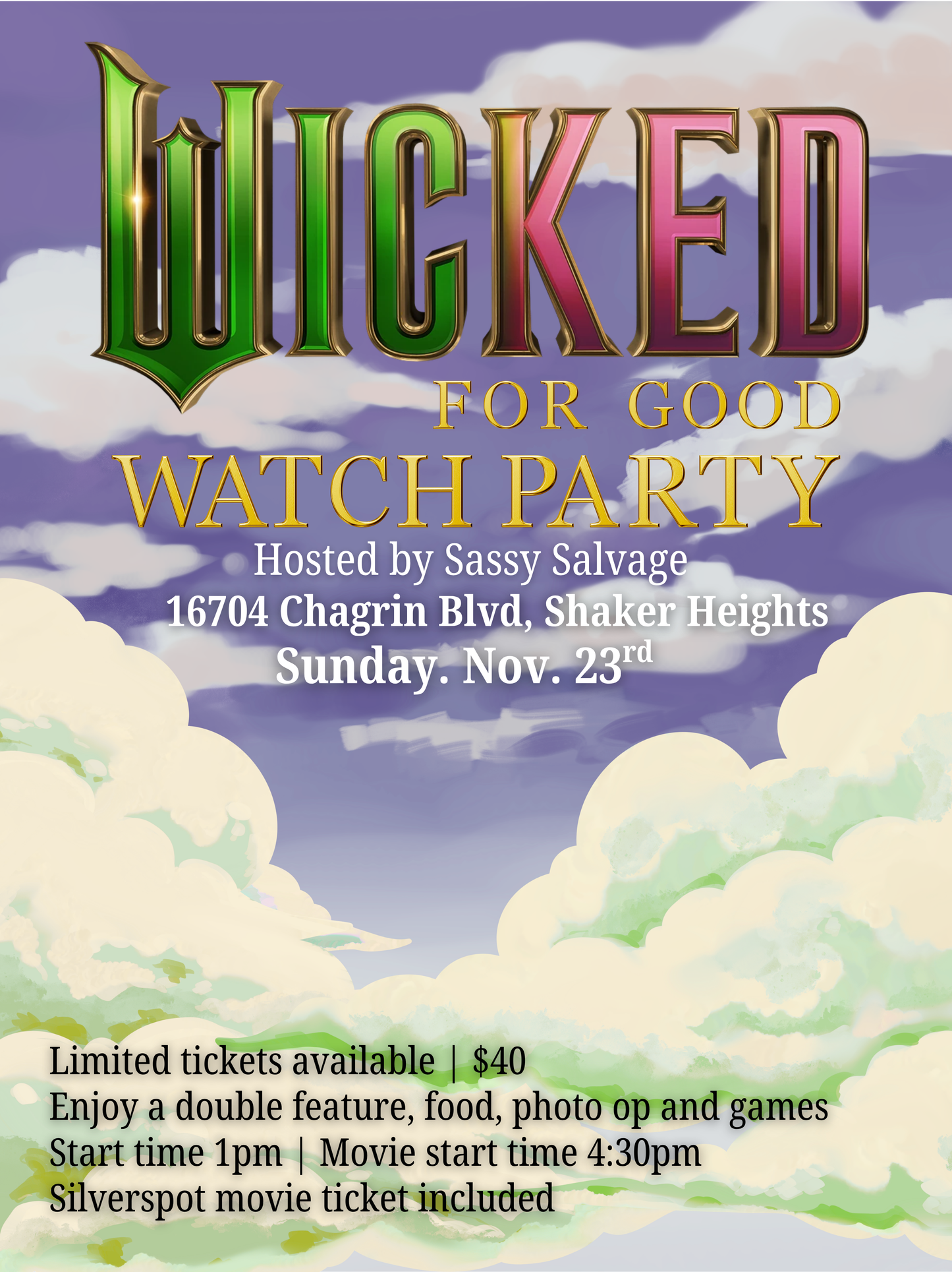 Wicked For Good Watch Party Silverspot Movie Ticket Included