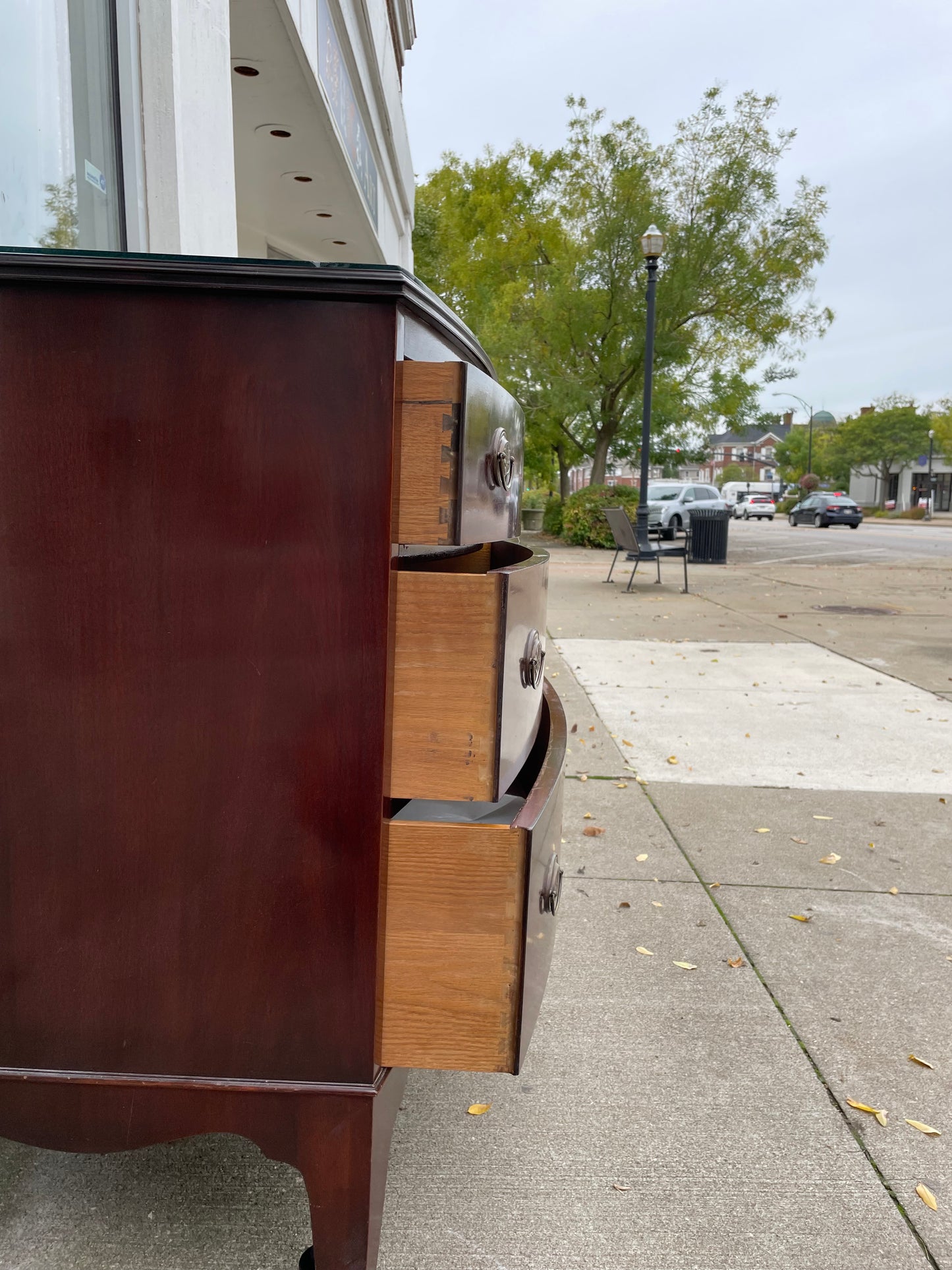 Mahogany 3 Drawer Buffet 1960s by Johnson of Grand Rapids