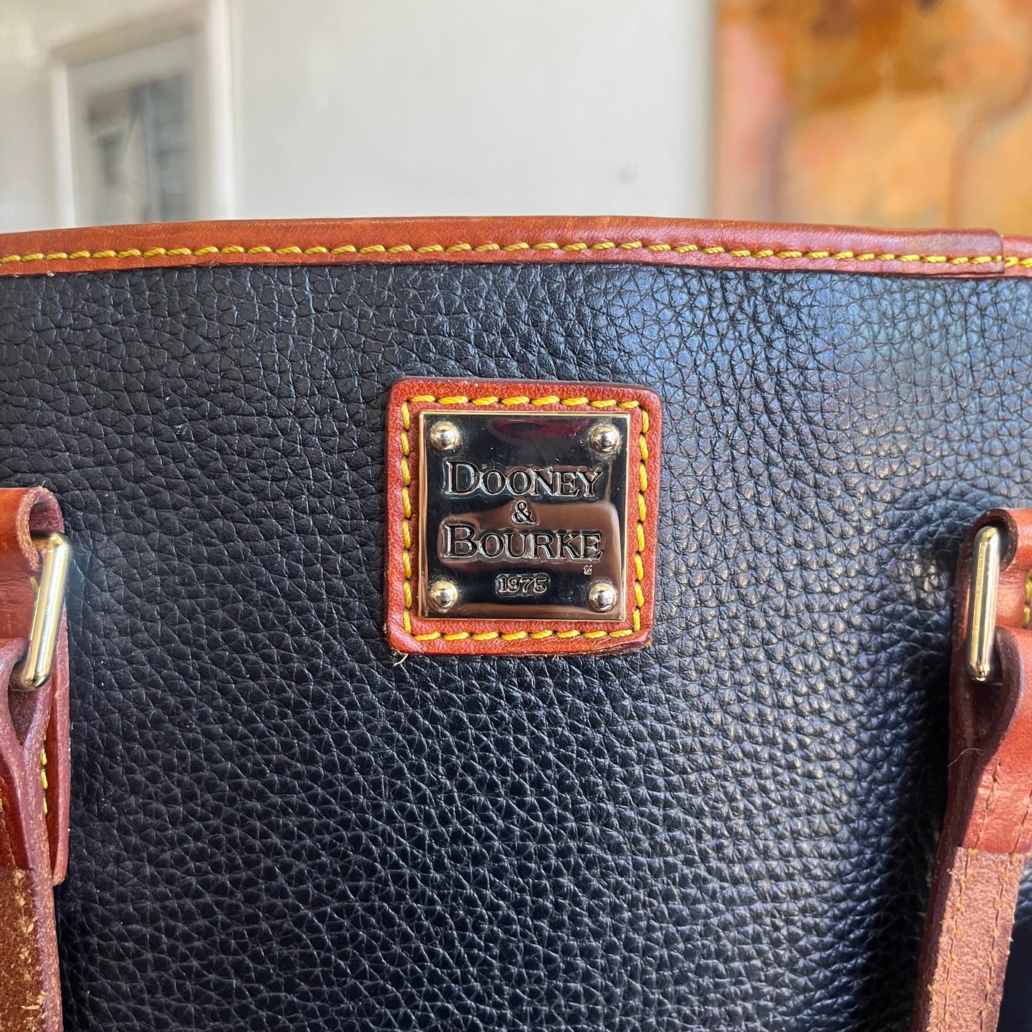 Dooney & Burke Black Pebble Shoulder Bag
