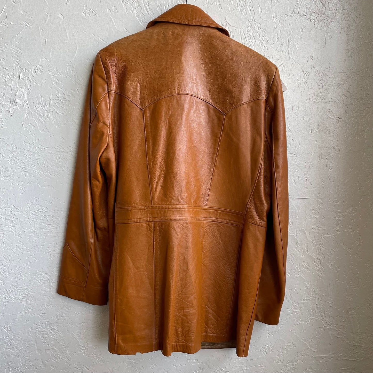 1970s Stetson Western Leather Jacket | Size 42/Large