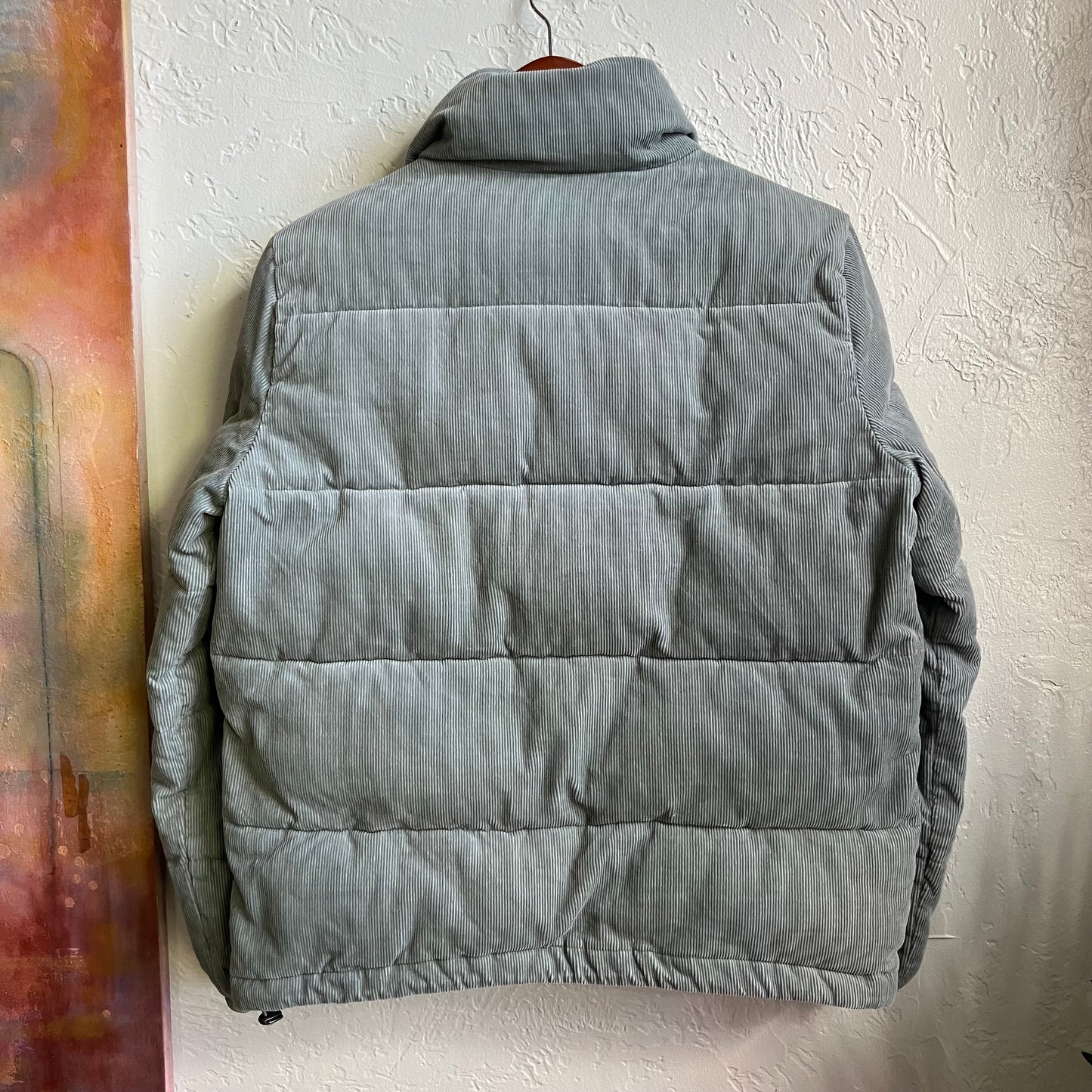 Levi’s Mint Green Corduroy Puffer Jacket Small