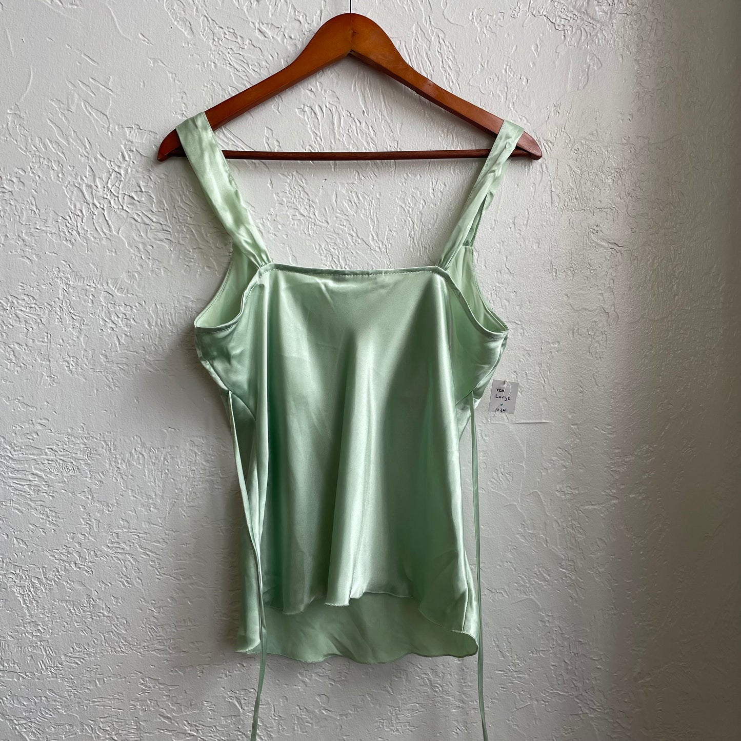 Y2K Satin Green Cami