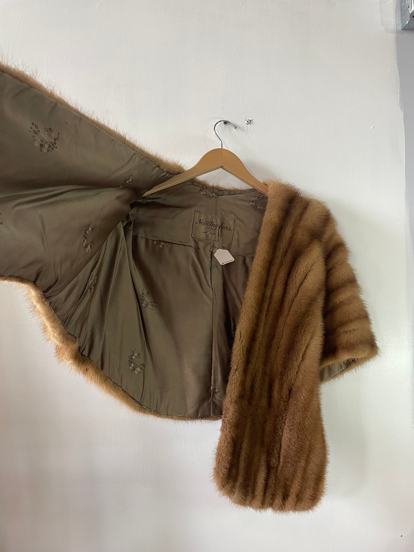 Vintage Mink Fur Shawl