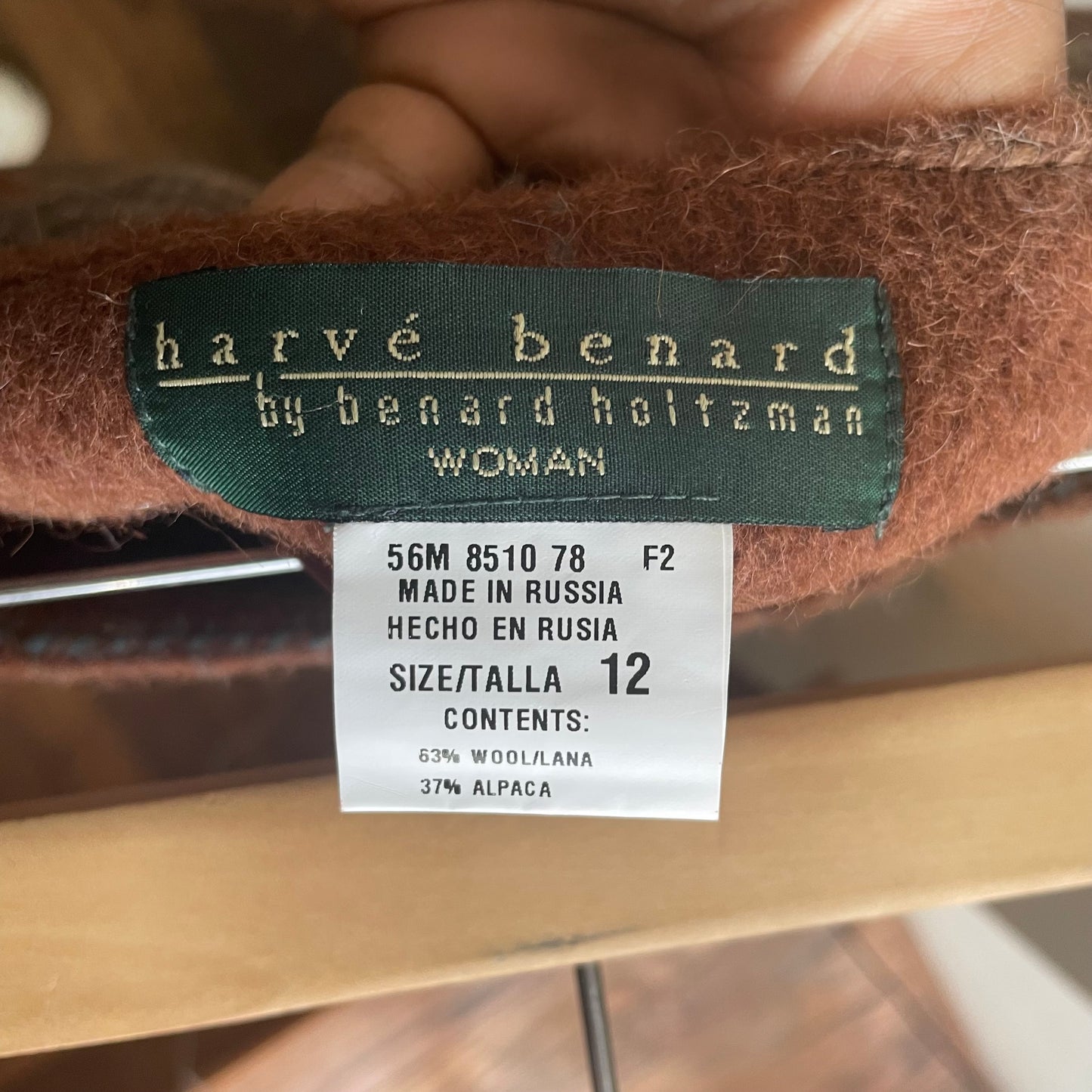 Alpaca and Wool Plaid Skirt | Size 12