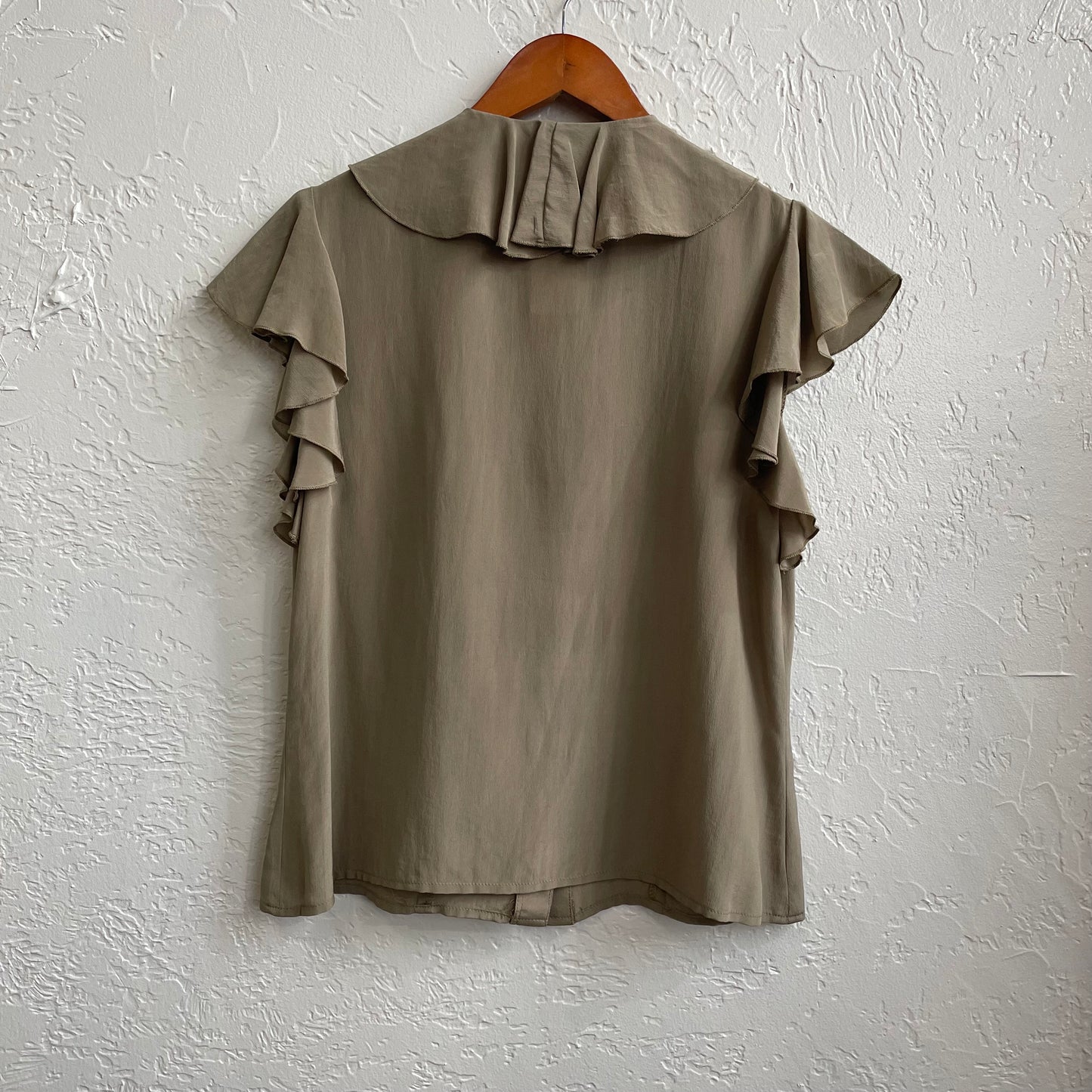 Silk Ruffle Blouse Carole Little | Small