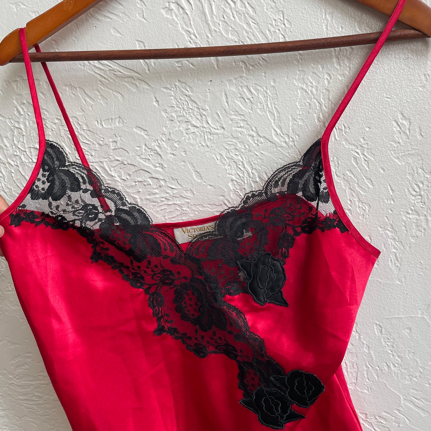 Red Y2K Victoria Secret Satin Cami | Small