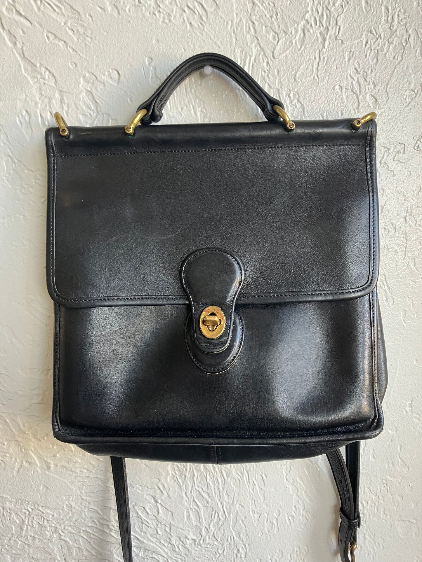 Vintage Coach Leather Crossbody Shoulder Bag, Classic Willis