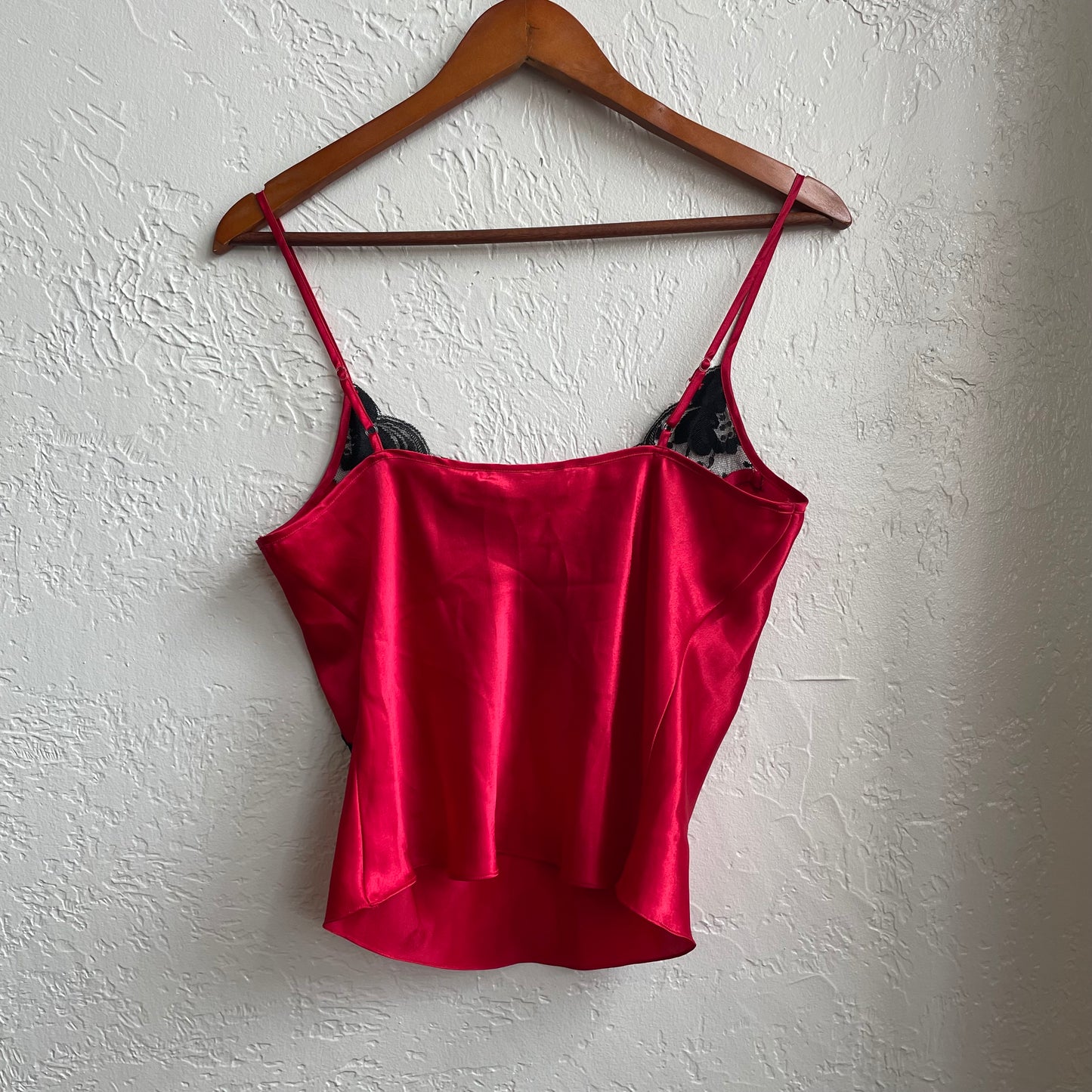 Red Y2K Victoria Secret Satin Cami | Small
