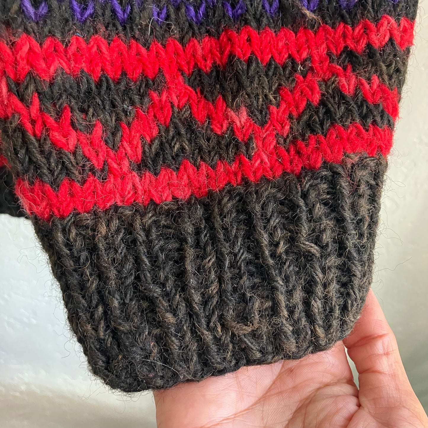 Vintage Cozy Wool Knit Sweater Large