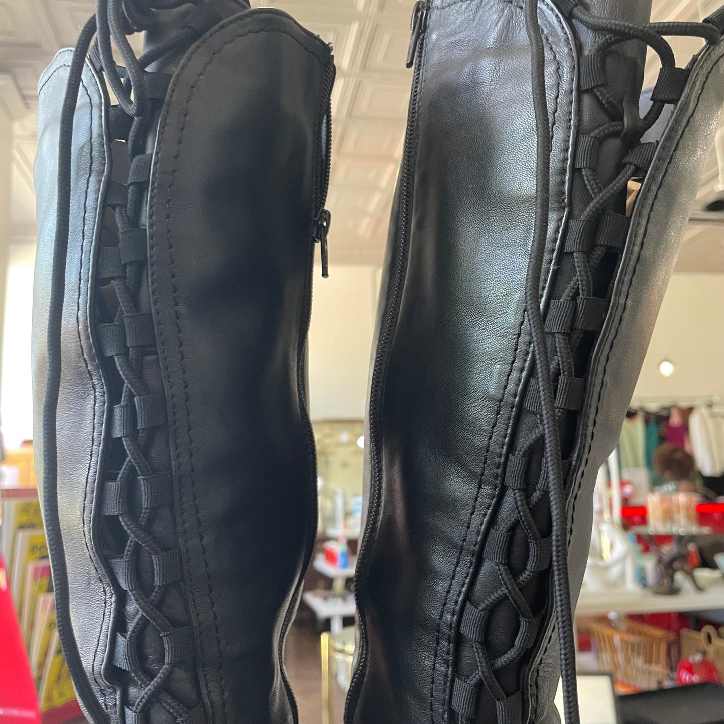 David Tate black Lace Up Boots | Size 8