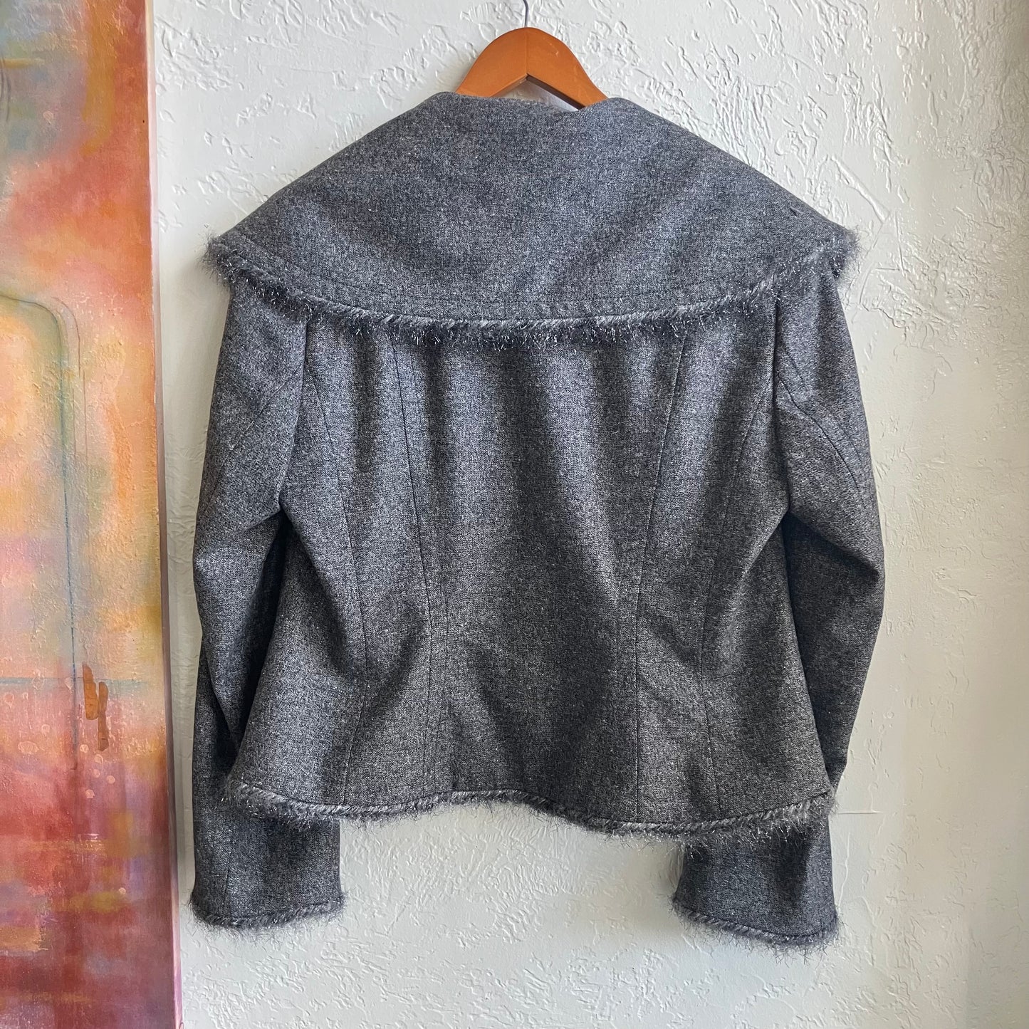 Escada Grey Blazer Jacket | Size 44/XL