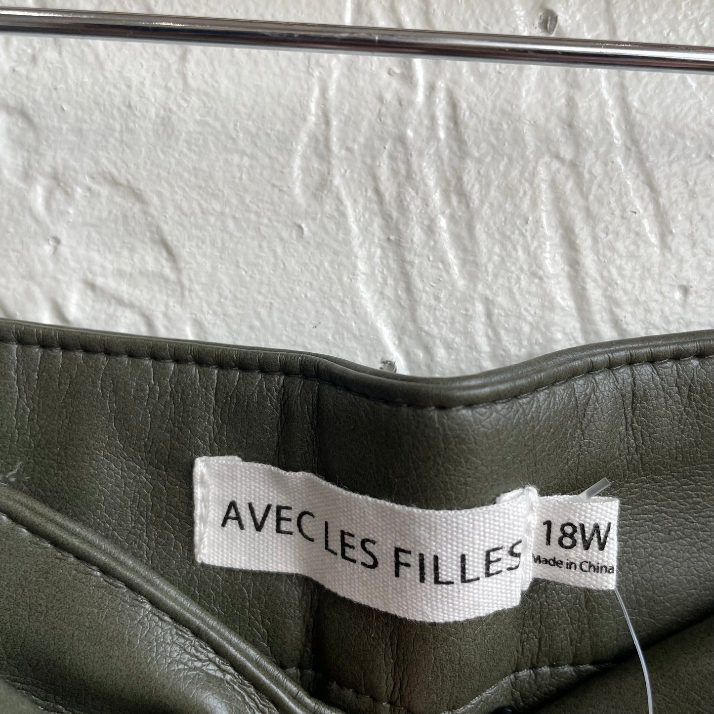 Faux Leather Cargo Skort | XXL/18
