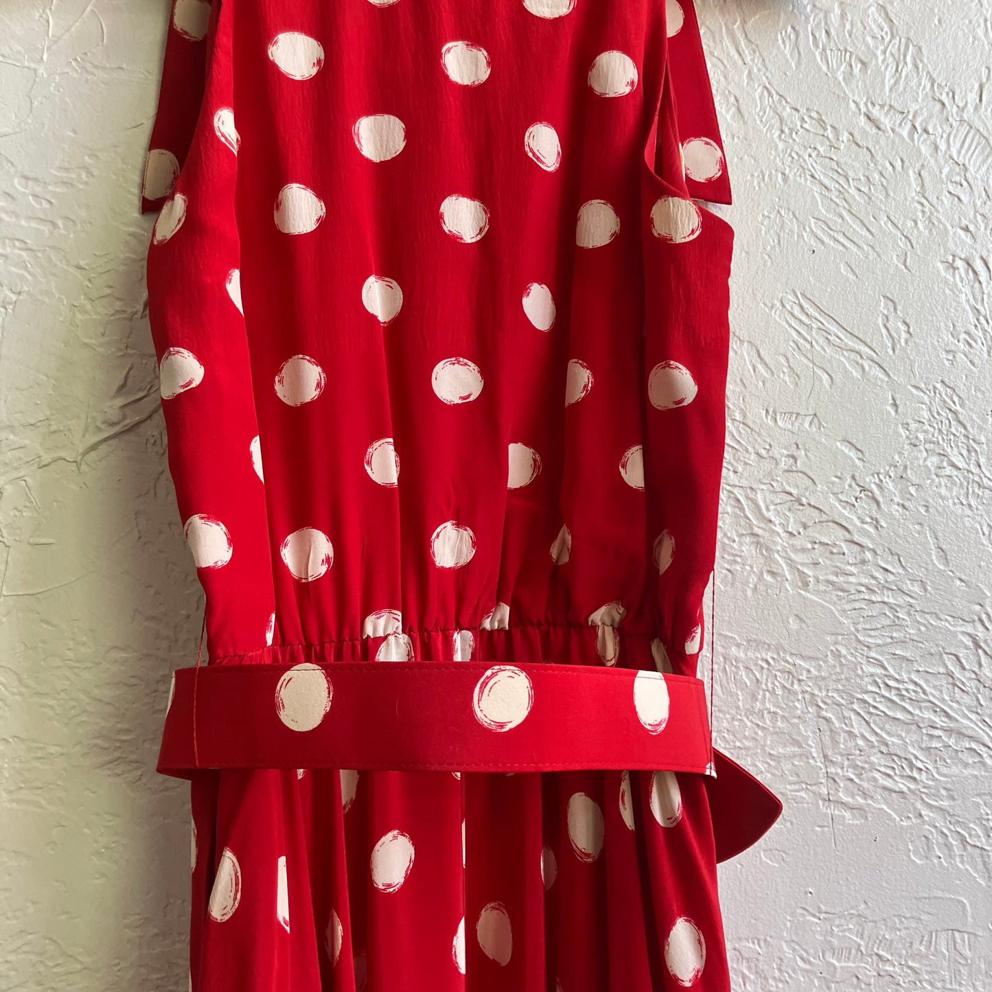 Red Design Maxi Dress | Medium