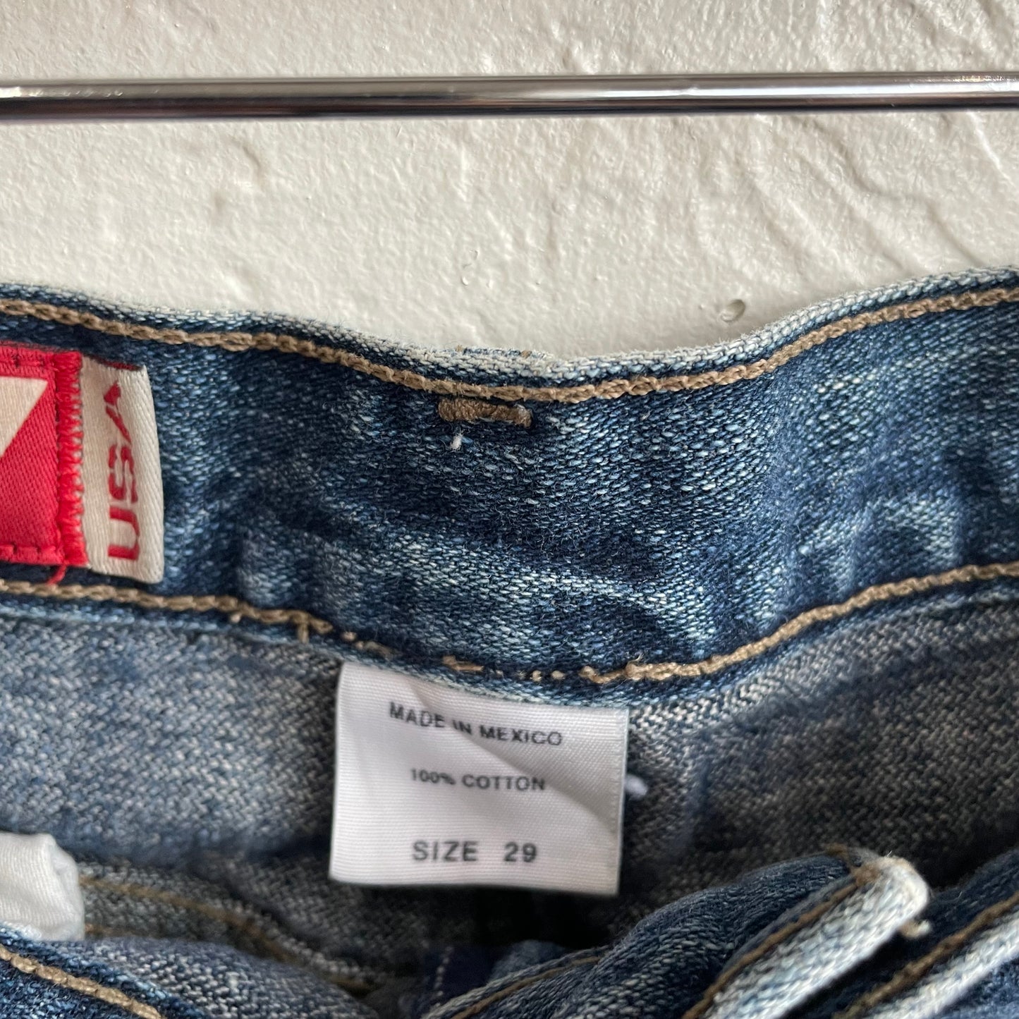 1990s Guess Denim Midi Skirt | Size 29/8