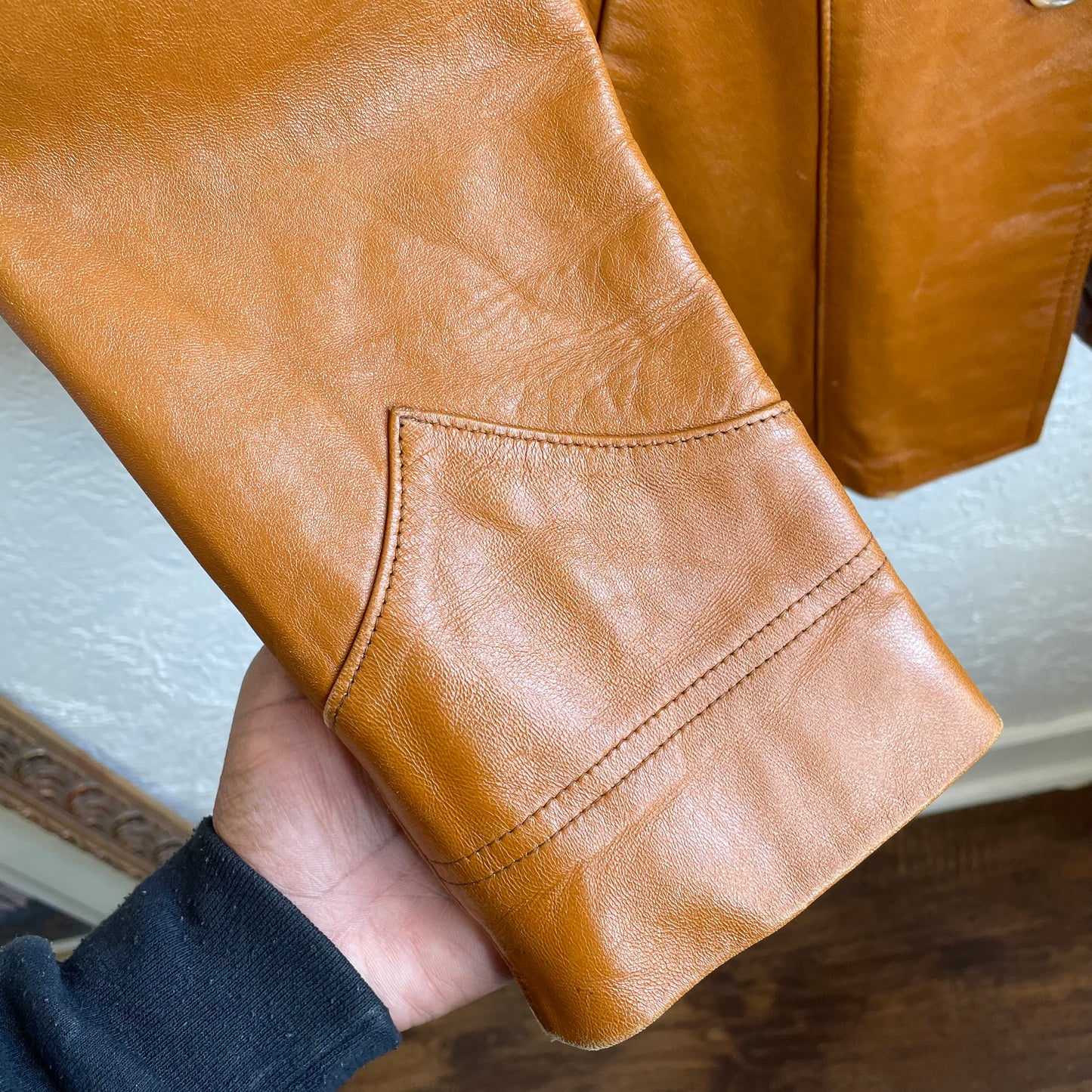 1970s Stetson Western Leather Jacket | Size 42/Large