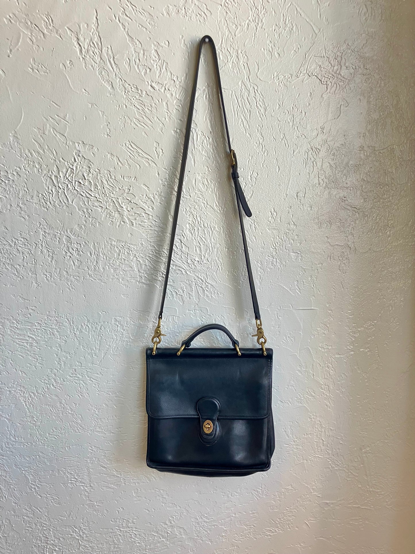 Vintage Coach Leather Crossbody Shoulder Bag, Classic Willis
