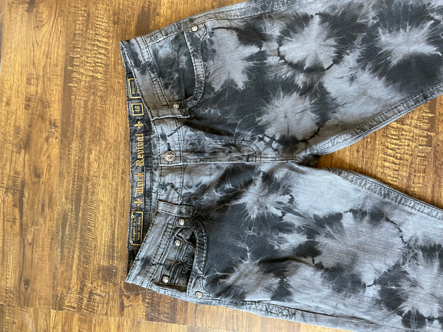 Y2K Rock Revival Tye Dye Jeans 40 x 32