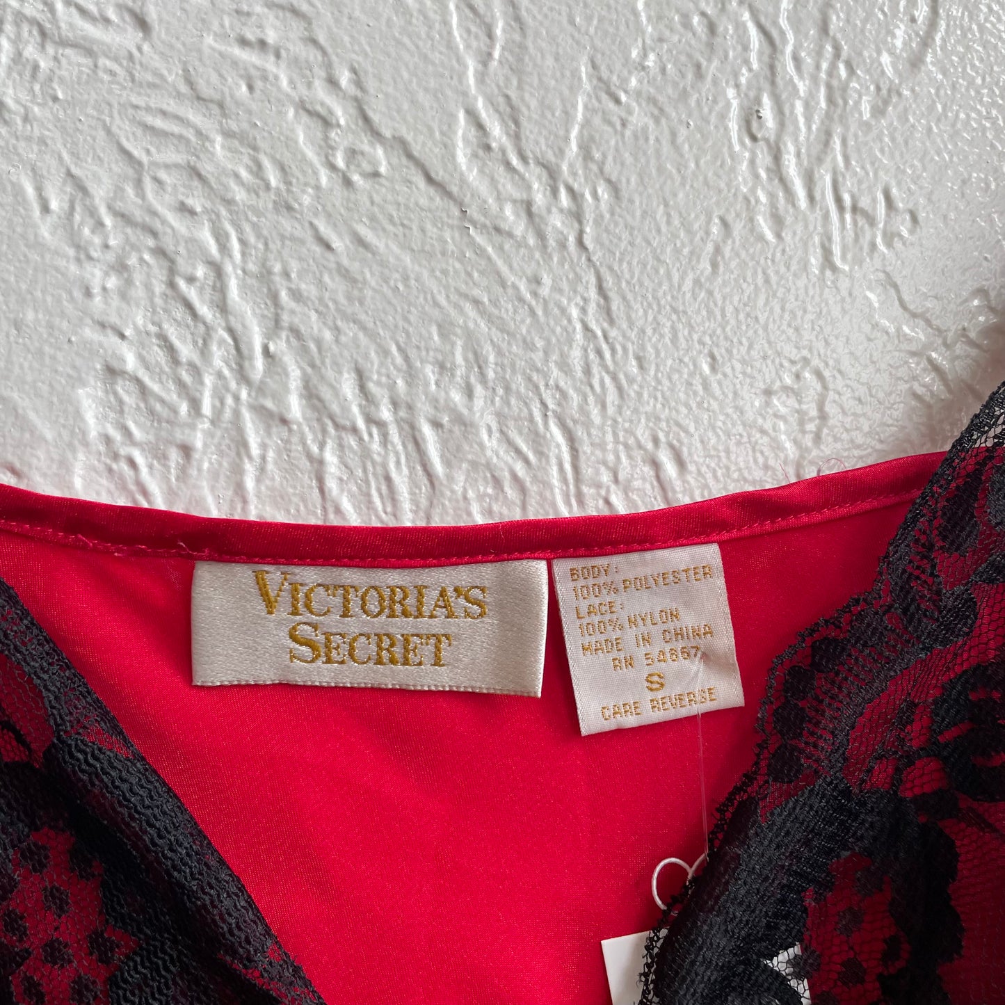 Red Y2K Victoria Secret Satin Cami | Small