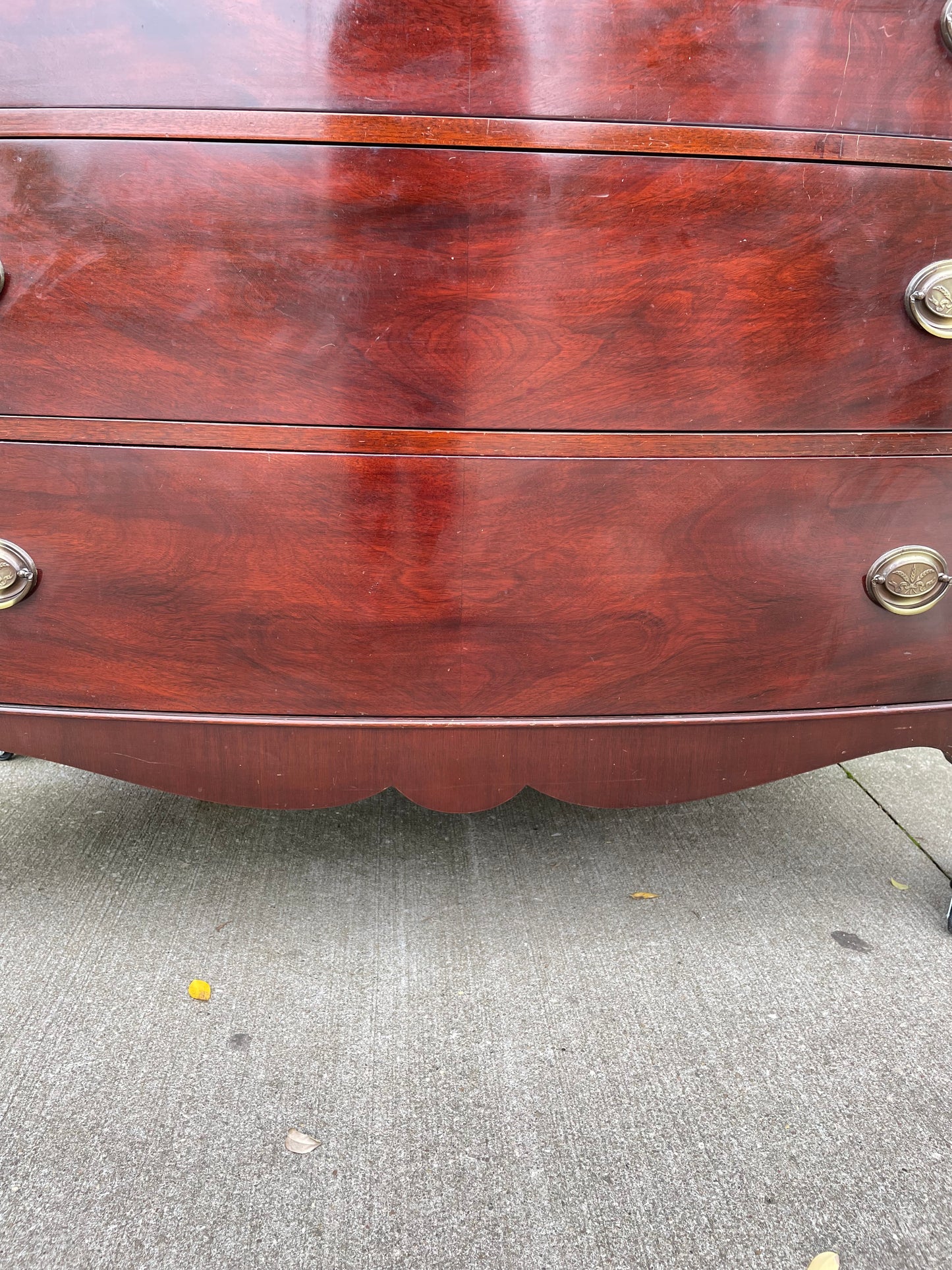 Mahogany 3 Drawer Buffet 1960s by Johnson of Grand Rapids